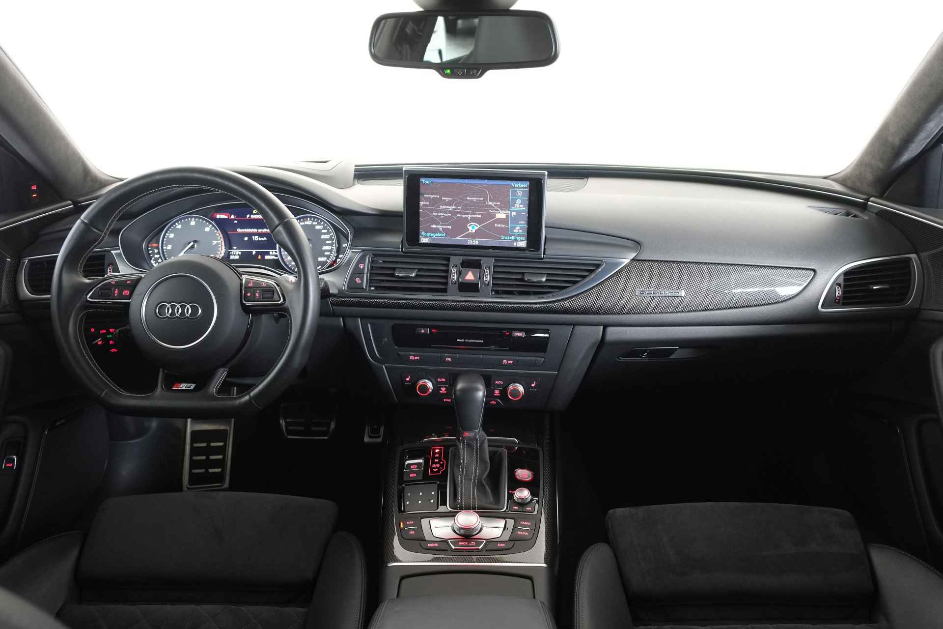 Audi A6 Avant 4.0 TFSI S6 Quattro 450 pK LED / Carbon / BOSE / ACC / Head-Up / Navigatie - 41/43