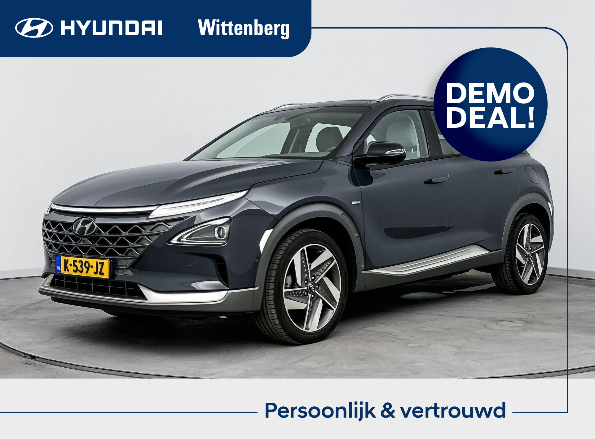 Hyundai NEXO FCEV Plus Pack | Netto bijtelling vanaf €270,- | 12% Bijtelling over €73142,- |  Waterstof | Leer | Panoramadak |