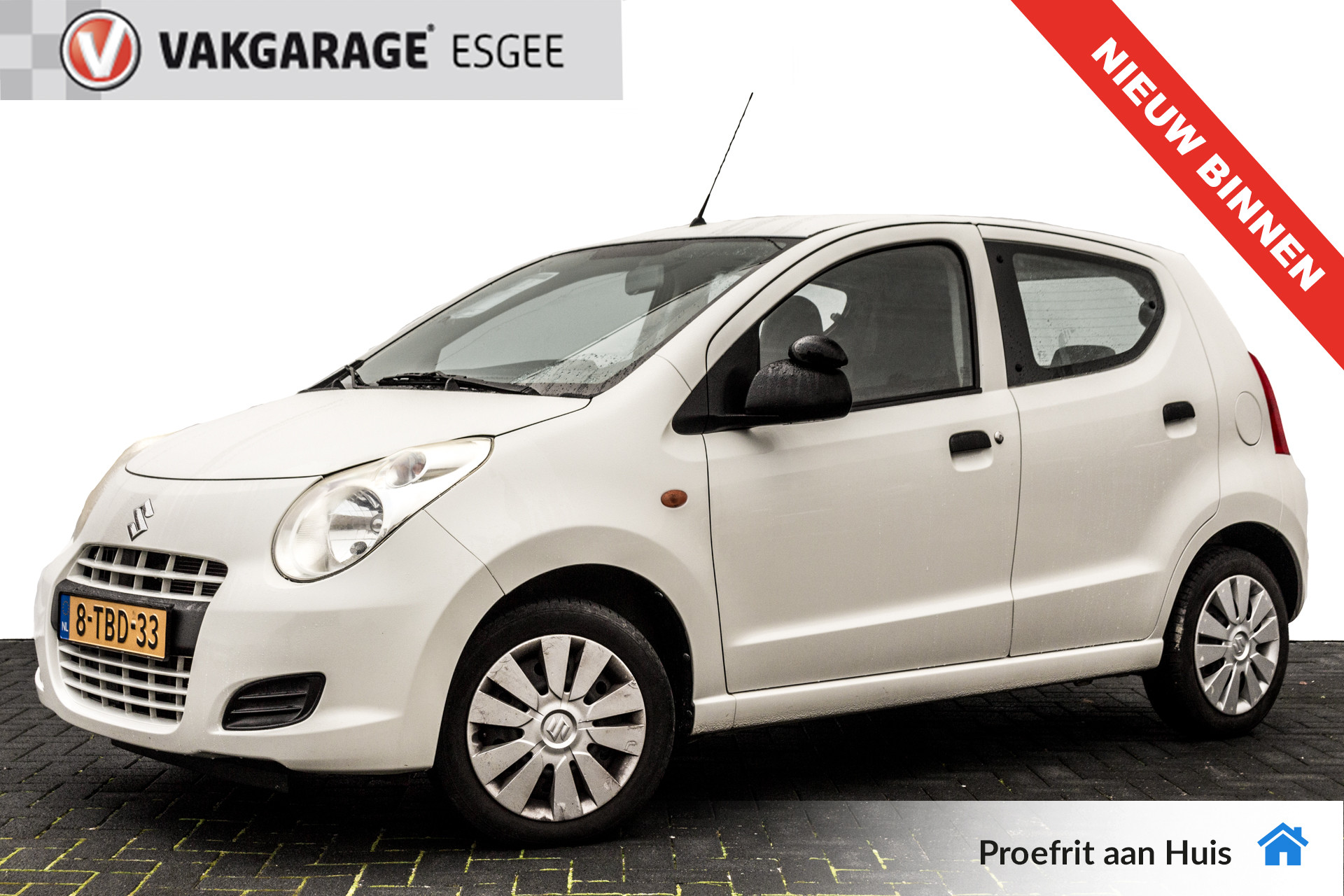 Suzuki Alto 1.0 Comfort EASSS RIJKLAAR INCL:GARANTIE Airco | 5 Deurs | Audio MP 3 | Wit Metallic.