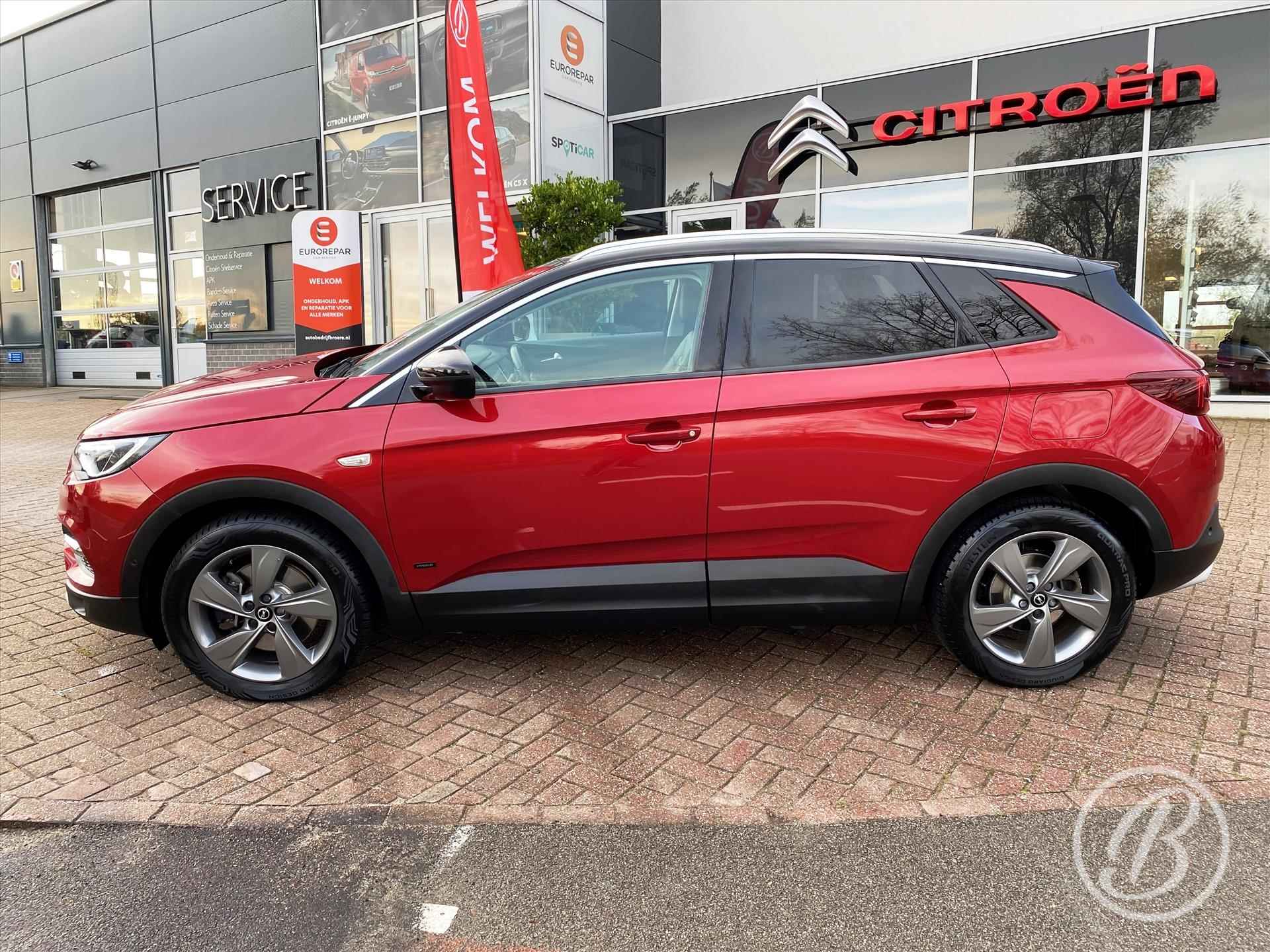 OPEL Grandland X 1.6 Turbo Hybrid 225pk Aut Ultimate | zwart leder, keyless, elek. achterkep, verw. voorstoelen, dab, navi, dodehoekdetectie, two tone kleuren, 18 inch - 3/69