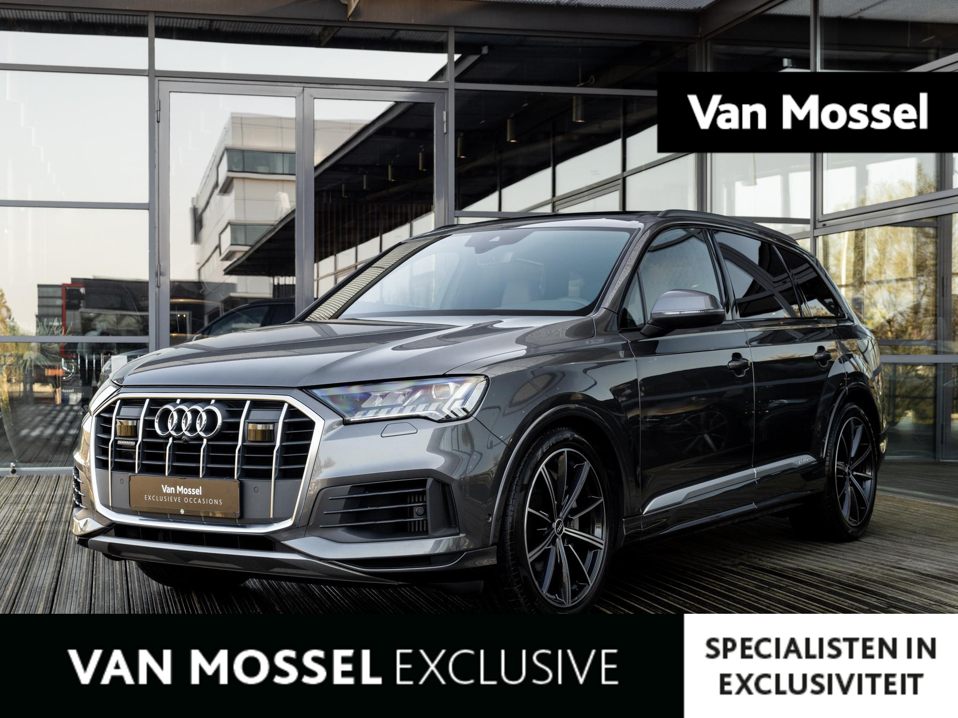 Audi Q7 55 TFSI e quattro S Edition | S-LINE INTERIEUR | S-LINE SPORTSTOELEN PLUS | B&0 | LUCHTVERING | PANORAMA/SCHUIF-KANTELDAK | SOFTCLOSE | MATRIX LED | TOUR PAKKET | KEYLESS | 21 INCH |