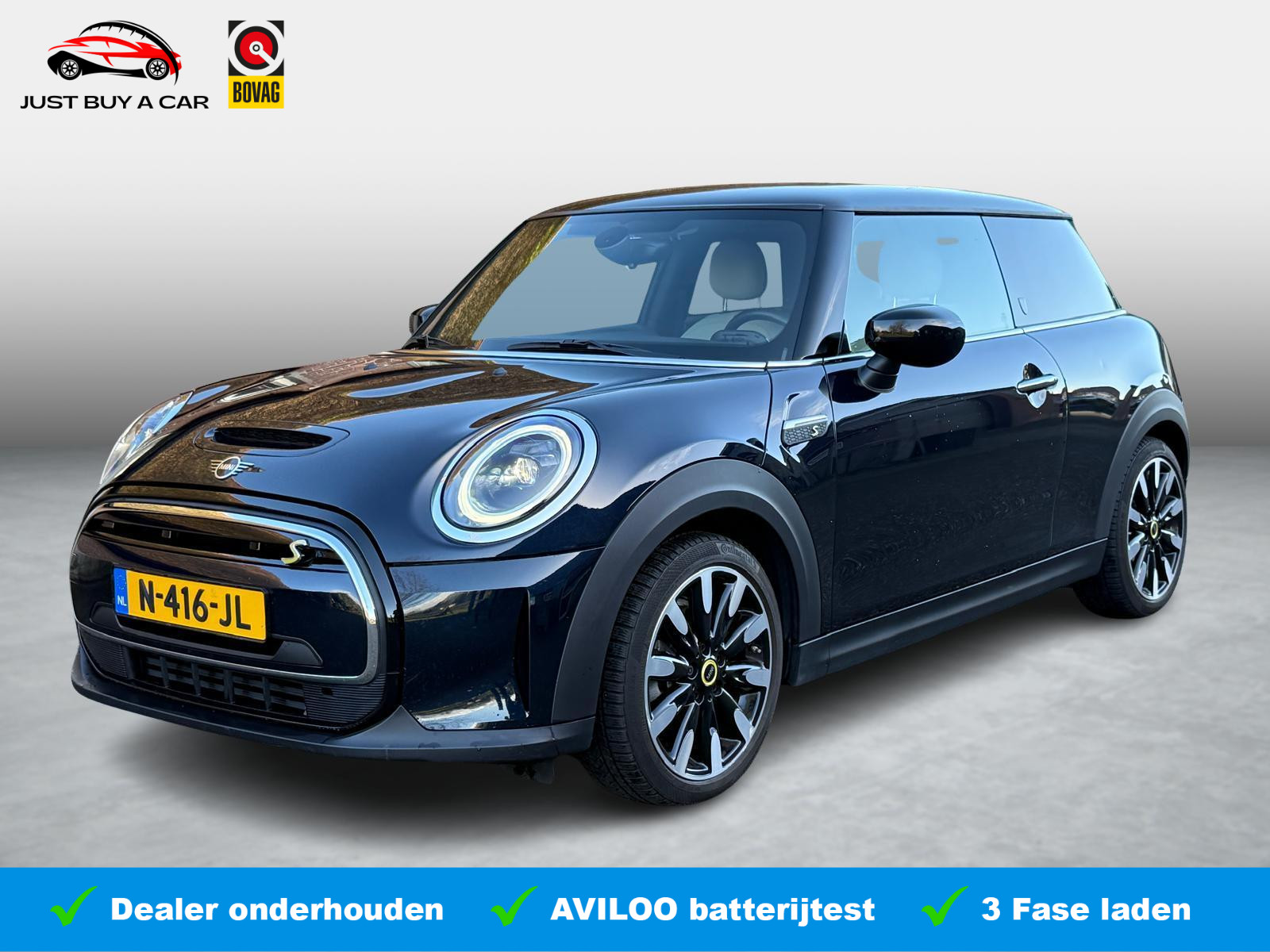 Mini Mini Electric MINI Yours 33 kWh Accu 98% / 3 fase lader / Warmtepomp / Leder / Nappa / Apple Carplay /