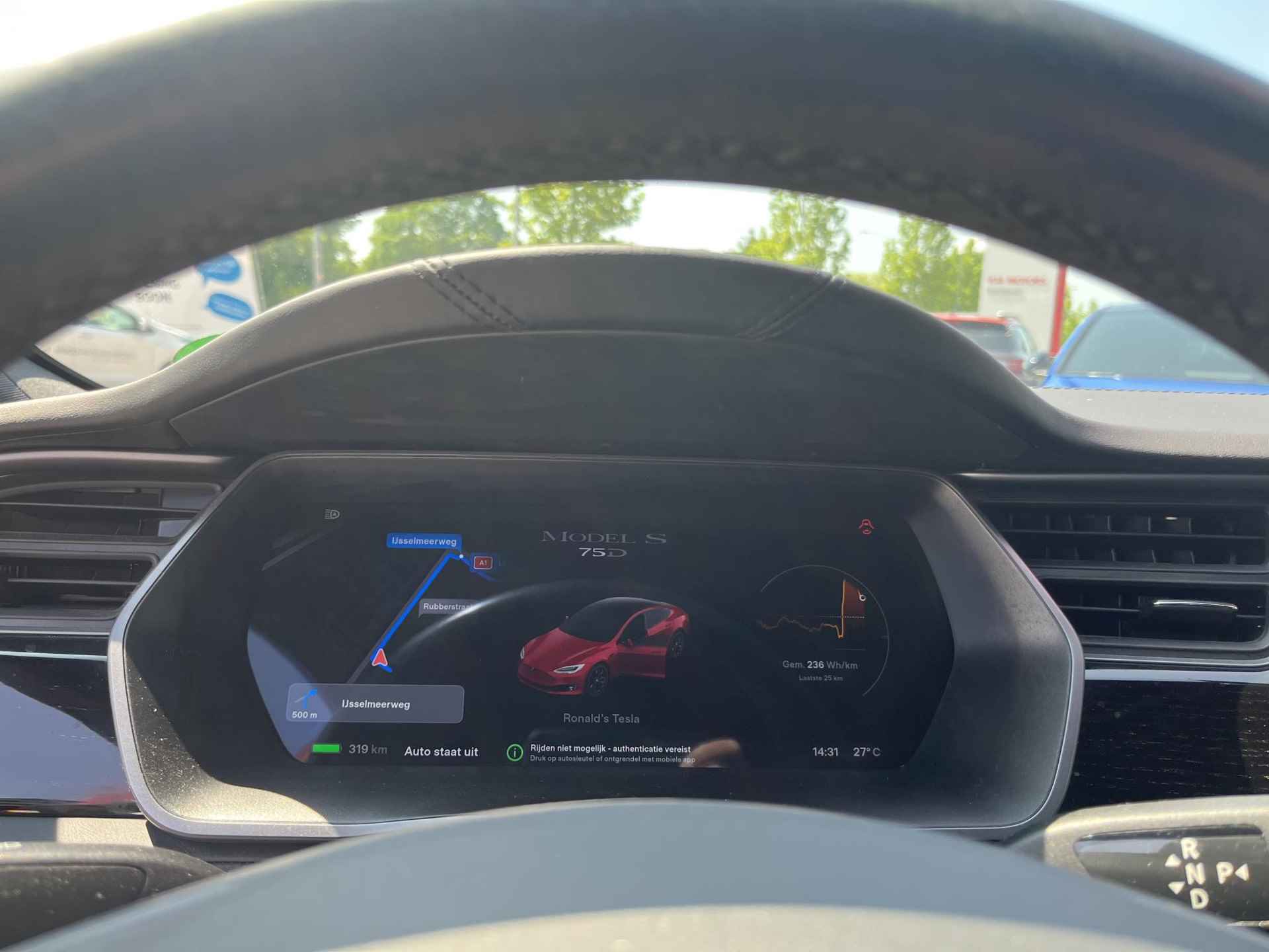 Tesla Model S 75D | Panoramadak | 12 MAANDEN BOVAG GARANTIE | Elektrisch verstelbare stoelen | Achteruitrijcamera | - 14/31