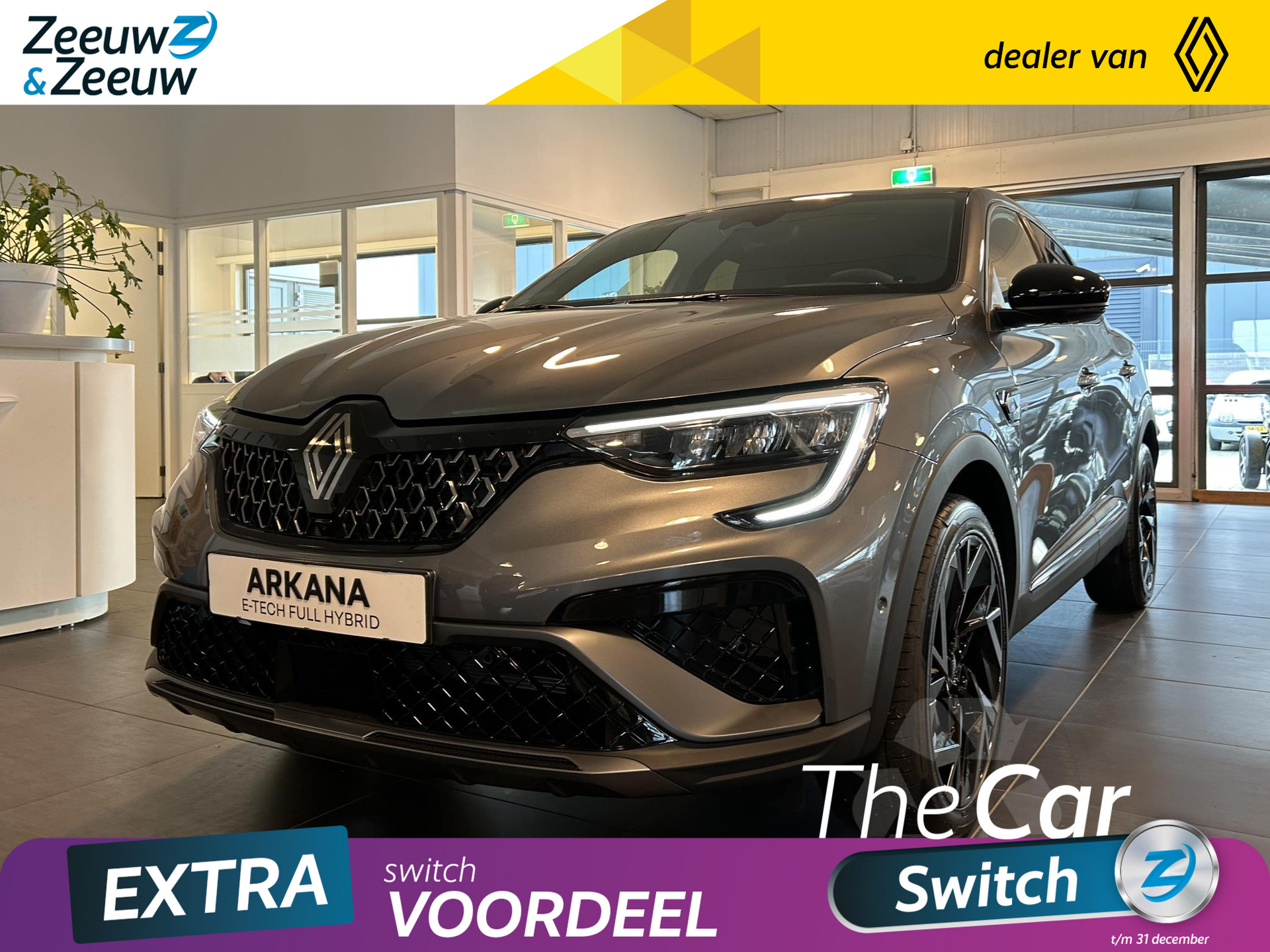 De nieuwe Renault Arkana 1.6 E-Tech hybrid 145 esprit Alpine | Nu uit voorraad leverbaar en profiteer van €2500,- EXTRA Zeeuw & Zeeuw korting! |