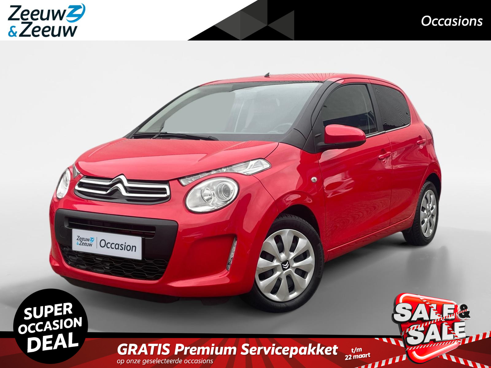 Citroen C1 1.0 VTi Feel | Cruise Control | Privacy Glass | Airco | Elektrisch verstel-en verwarmbare buitenspiegels | Bluetooth telefoonvoorbereiding |