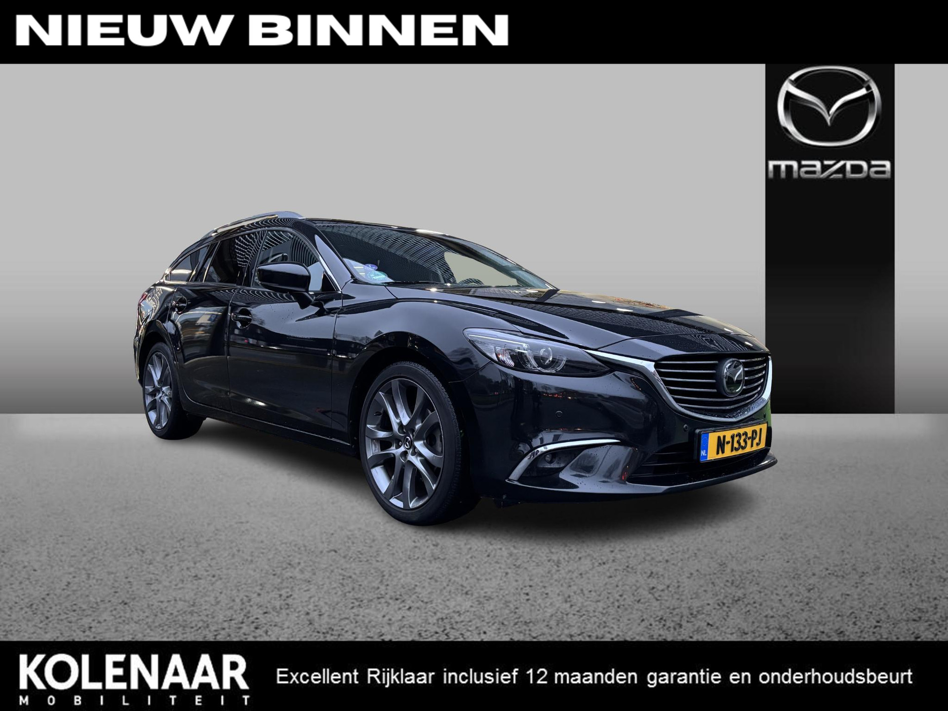 Mazda 6 Sportbreak Automaat 2.5 Sky-G 192 GT-M /Sunroof/Navi/HUD/Adaptive/ECC/Keyless/Leder/19 inch LMV