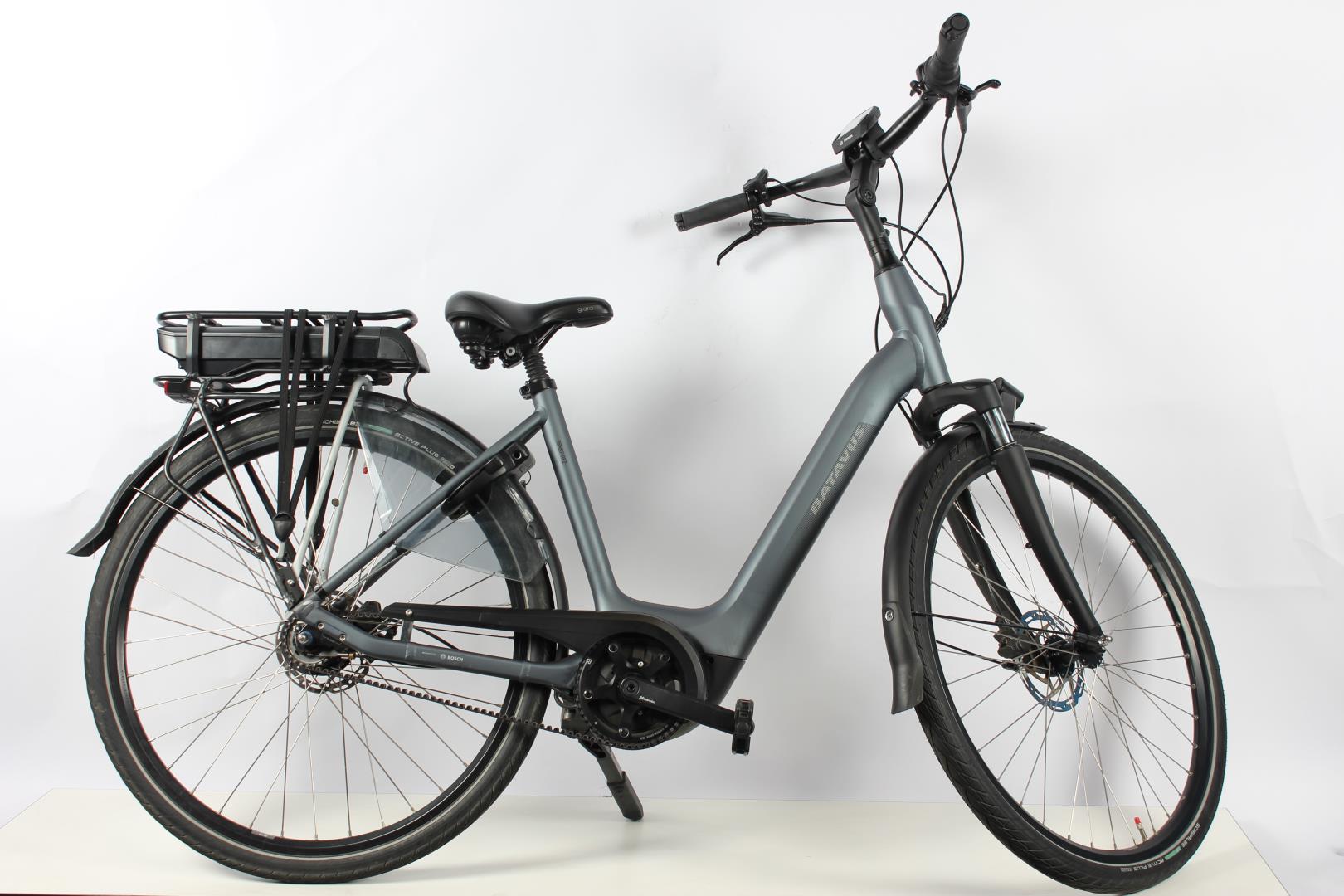 Batavus Finez E-Go Exclusive D48 N8 Elektrische Stadsfietsen jeans mat