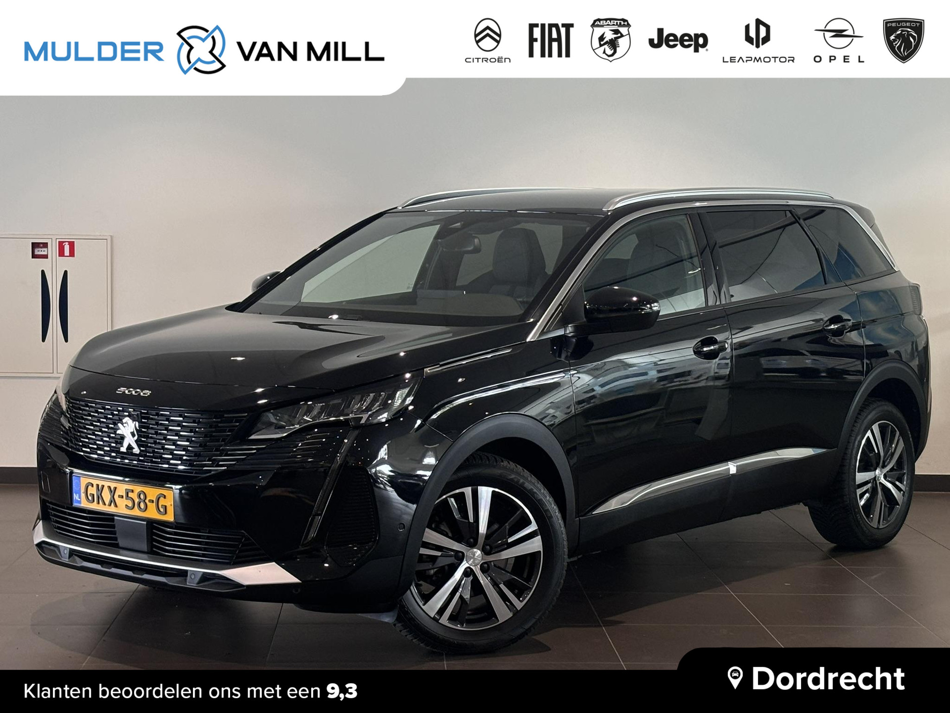 Peugeot 5008 SUV Allure Pack Business 1.2 PureTech 130pk EAT8 AUTOMAAT | NAVI | HANDSFREE A.KLEP | 360° CAMERA | ADAPTIVE CRUISE | CLIMA | DAB+ | LEDER/STOF