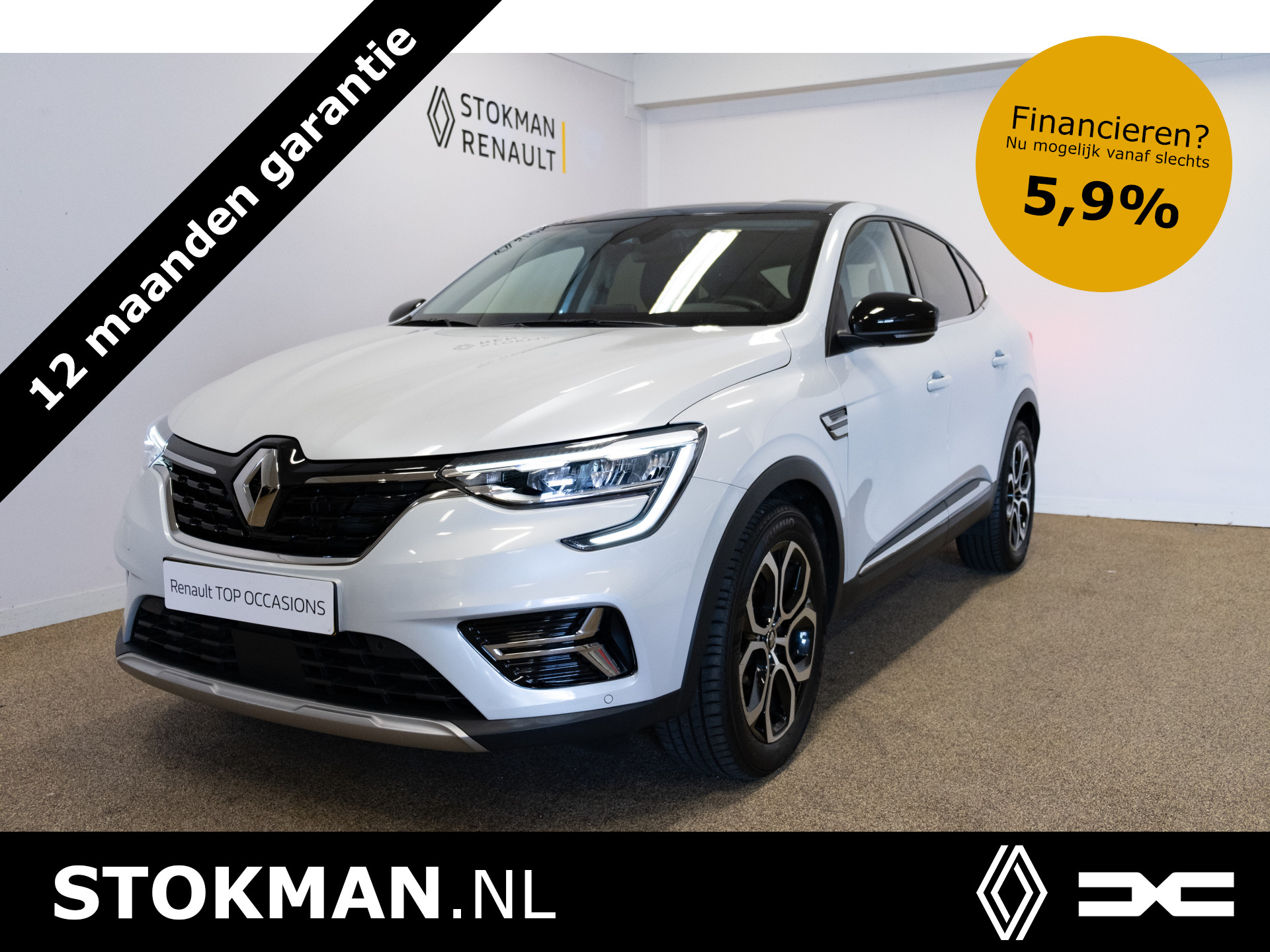 Renault Arkana 1.3 TCe 140 PK Mild Hybrid AUT | Automaat | Dark metal dak | Camera achter | Dode hoek detectie | Reservewiel | incl. Bovag rijklaarpakket met 12 maanden garantie bij viaBOVAG.nl