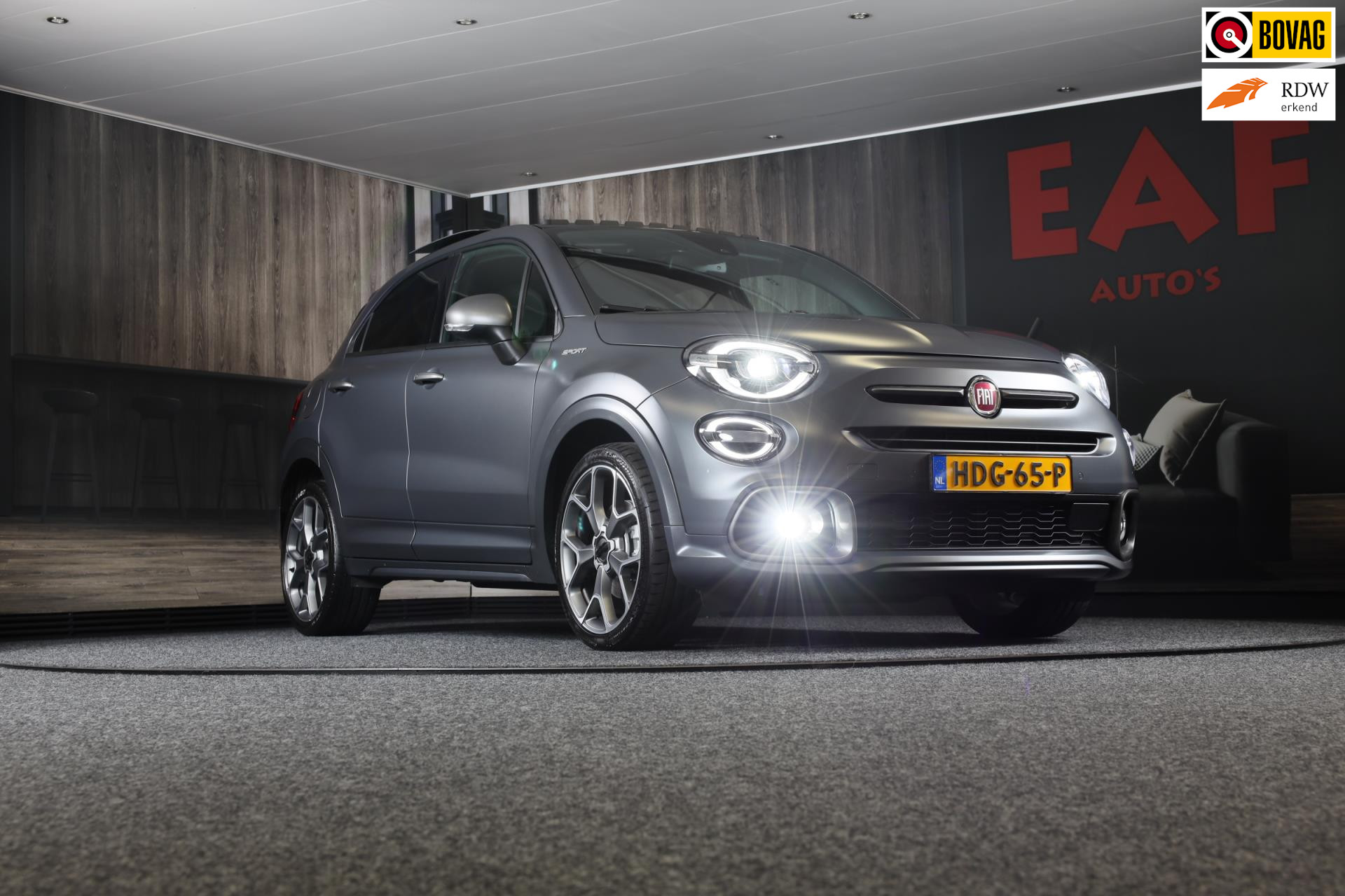 Fiat 500 X 1.3 FireFly Turbo 150 Sport / AUT / ACC / Navi / Leder / Camera / Lane Assist / Open Panoramadak / Dode Hoek / 19 Inch