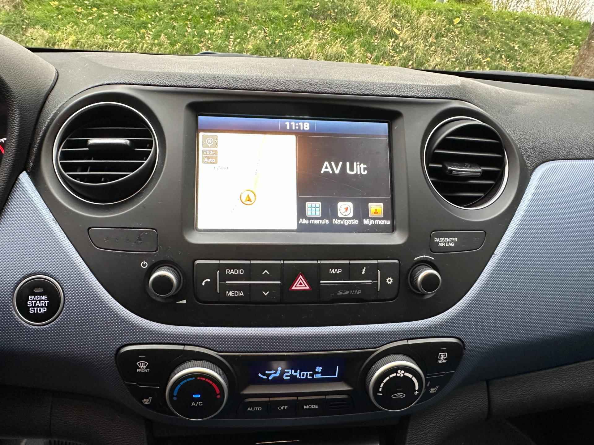 Hyundai I10 1.0i i-Premium stoel/stuurver.- carplay -opendak - 23/33