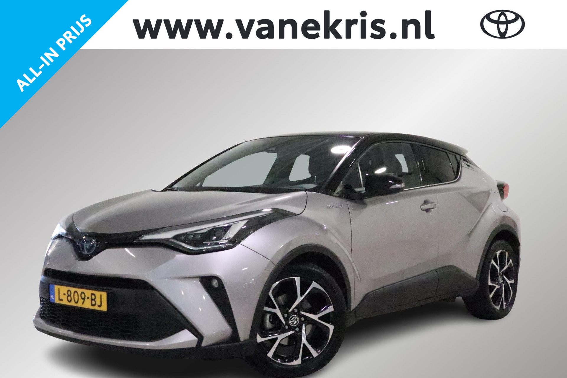 Toyota C-HR 1.8 Hybrid Style, Navi, Led Pack, Camera, Bi-Tone, Adaptieve Cruise control, Apple CarPlay / Android Auto, Stoelverwarming, Dealer Onderhouden, 1e Eigenaar