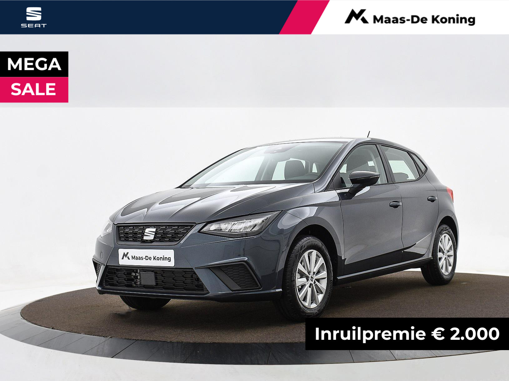 SEAT Ibiza Style 1.0 70 kW / 95 pk TSI 5 Deurs | PRIVATELEASE 350,- PER MAAND!!