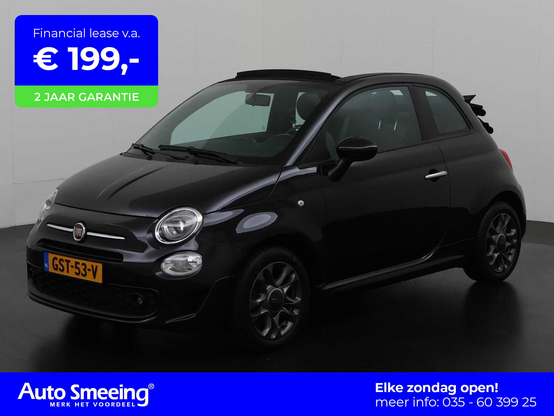 Fiat 500C Sport 1.0 Hybrid | Apple/Android Carplay | Lichtmetalen Velgen | Zondag Open!