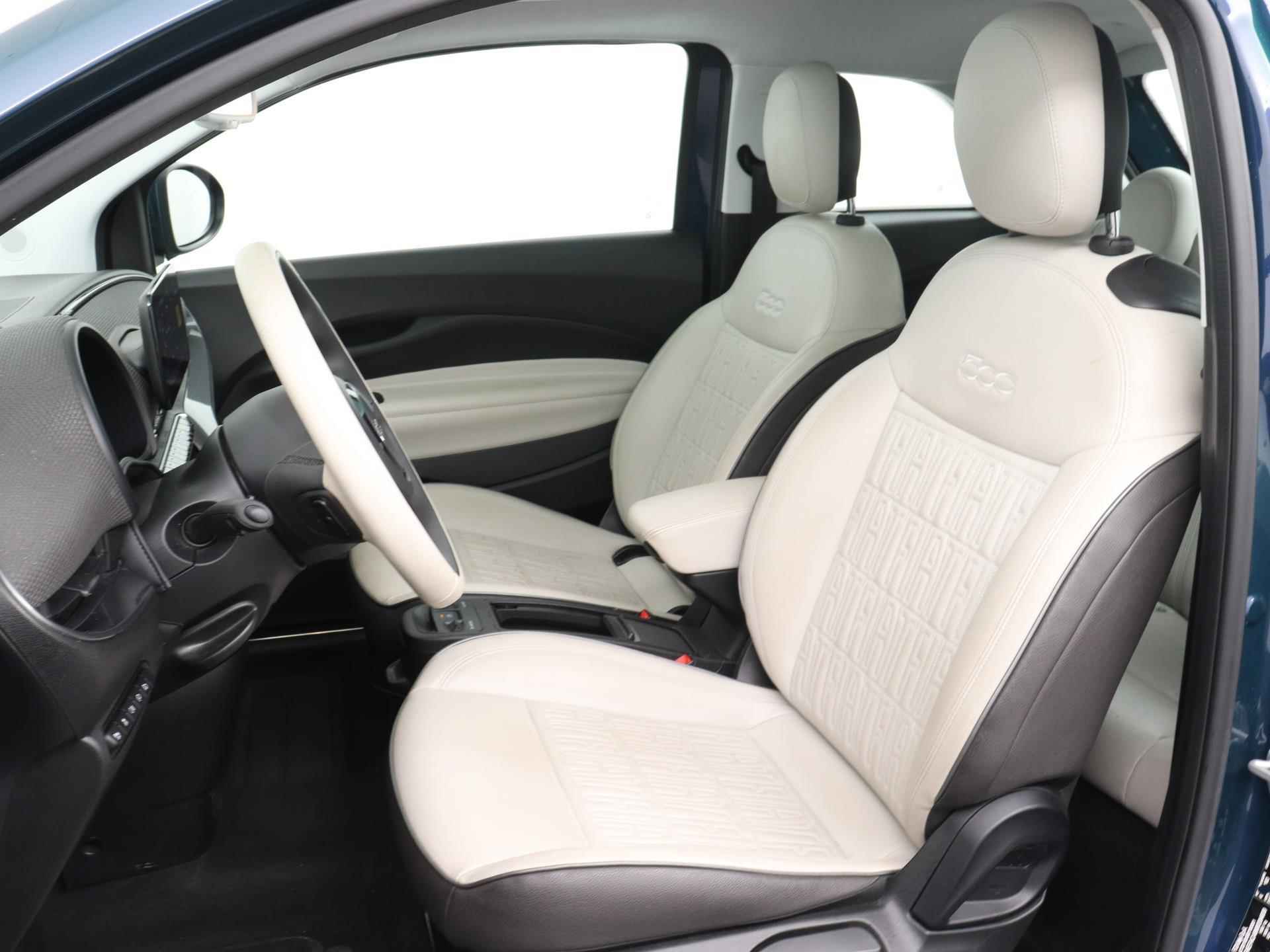 Fiat 500 La Prima 42 kWh | Navigatie | Lederen bekleding | Parkeersensoren voor + achter | Adaptive Cruise control  | Panorama dak - 5/24
