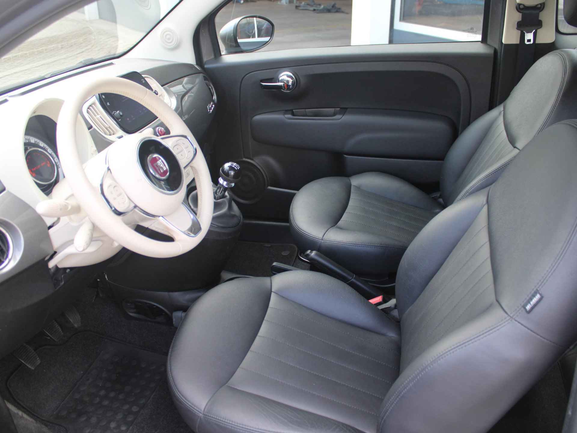 Fiat 500 Hybrid Lounge | Airco | Cruise | Apple Carplay | Leder Look | Ambiance Ivoor - 7/30