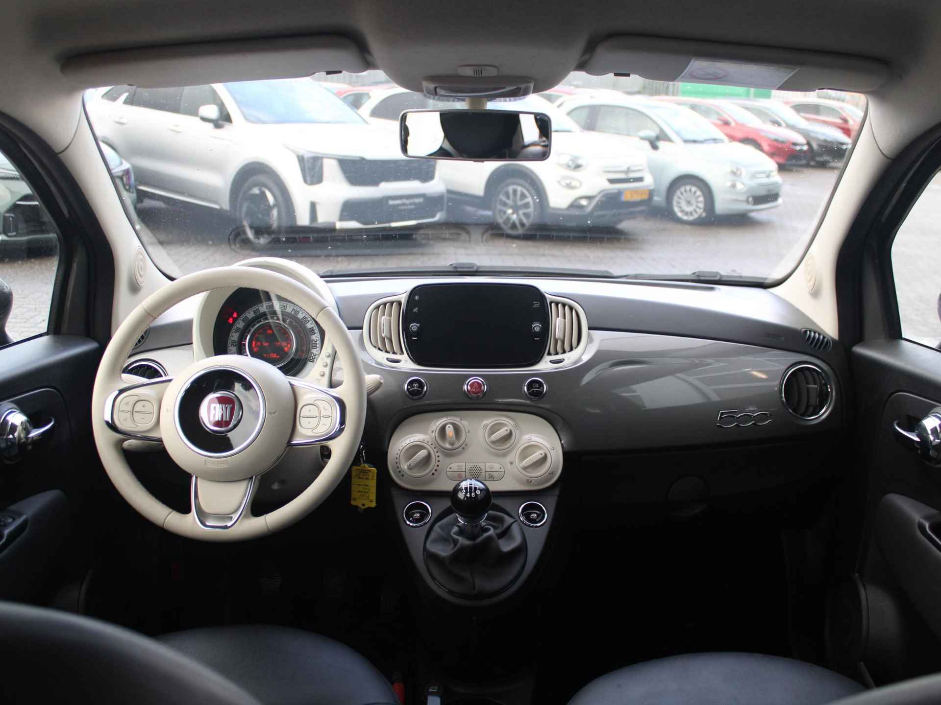 Fiat 500 Hybrid Lounge | Airco | Cruise | Apple Carplay | Leder Look | Ambiance Ivoor - 12/30