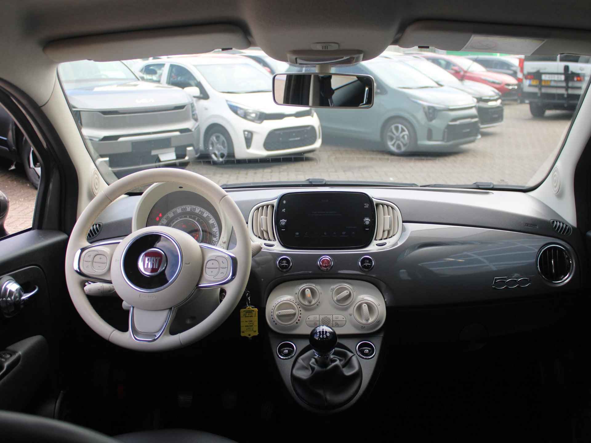 Fiat 500 Hybrid Lounge | Airco | Cruise | Apple Carplay | Leder Look | Ambiance Ivoor - 24/30