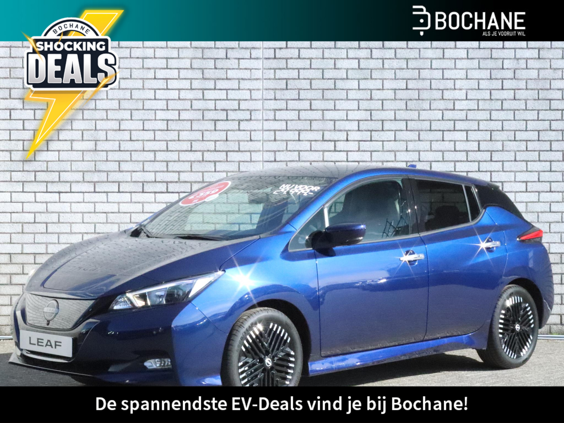 Nissan LEAF 39 kWh Tekna Nú met € 2.400,- voordeel van € 28.408-, vóór € 25.995,- incl. BTW/BPM