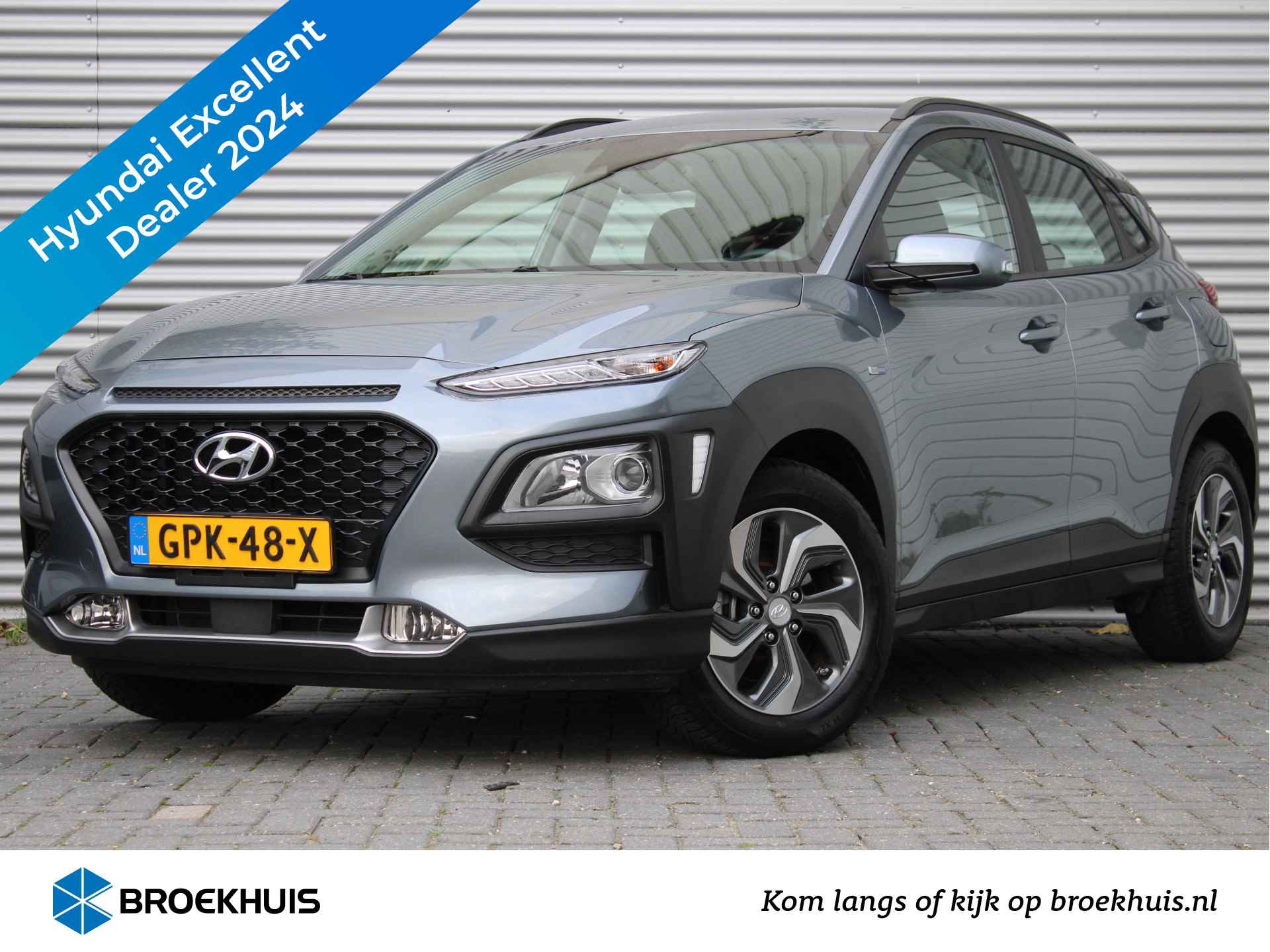 Hyundai KONA 1.6 GDI HEV Comfort 140pk Automaat | Navigatie by App | Parkeercamera | Cruise Control | Climate Control | Armsteun | Regensenso - 1/28