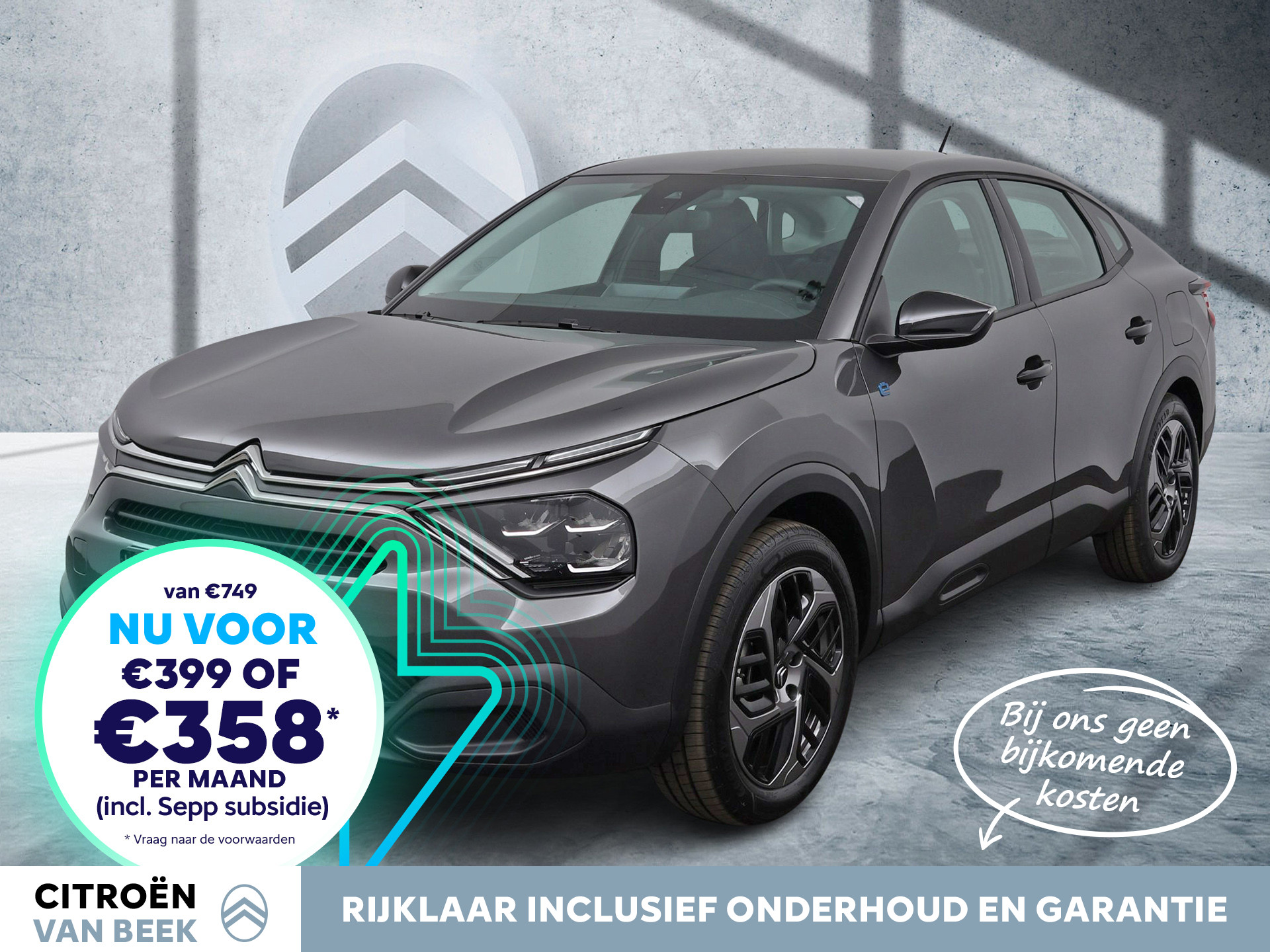 Citroën Ë-C4 X You 50 kWh | Rijklaar | Private Lease €358 | Draadloos Apple Carplay |