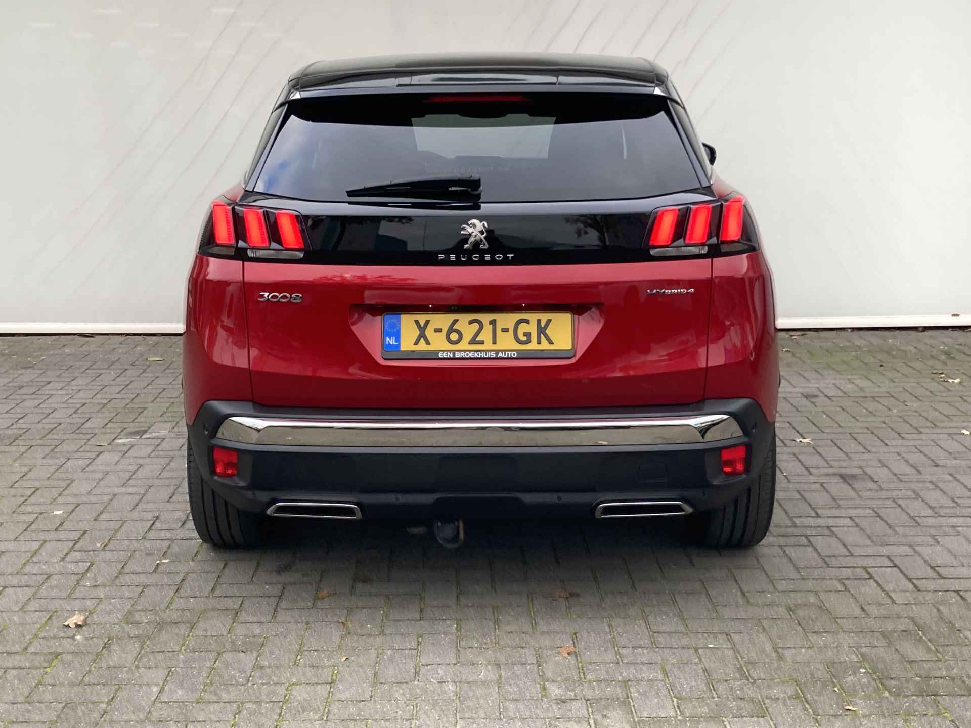 Peugeot 3008 1.6 HYbrid4 300 GT | Airco | Cruise | 360 Camera | Elektrische A-klep | Navi | Stoelverwarming | Trekhaak | - 6/49