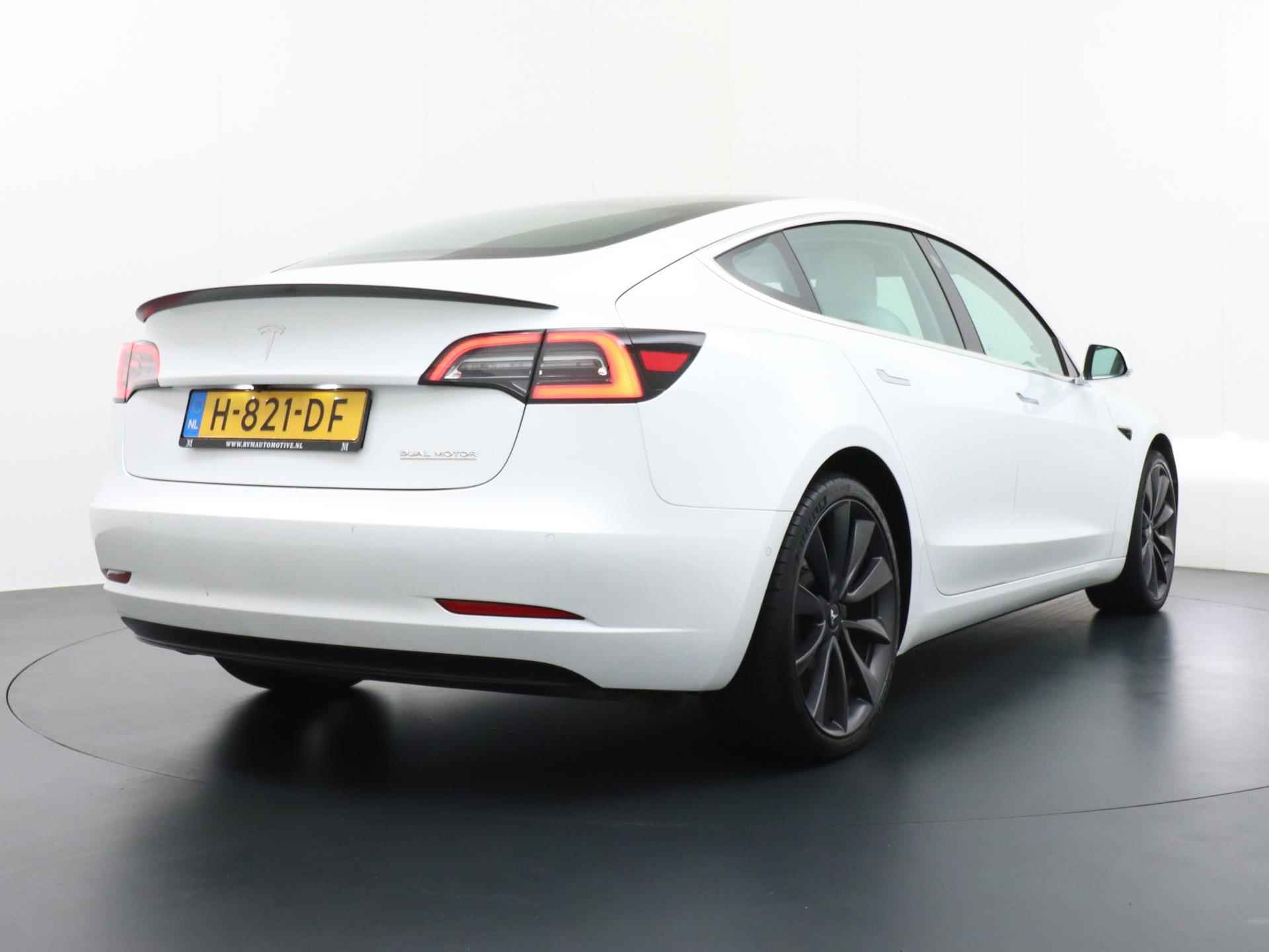 Tesla Model 3 Performance AWD 75 kWh ORG. NL. NAP KM. | WIT LEDER | AUTOPILOT | RIJKLAARPRIJS INCL. 12 MND. BOVAGGARANTIE - 6/35