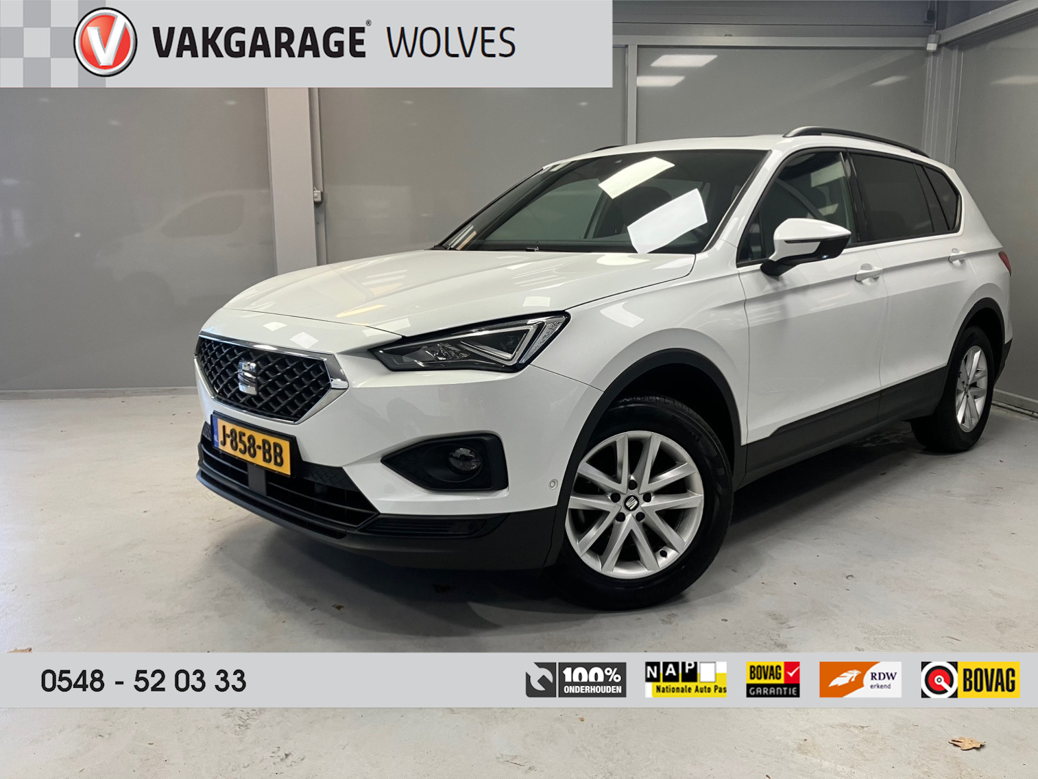 Seat Tarraco 1.5 TSI Style | LED | Schuif- / kanteldak | Trekhaak | App connected |