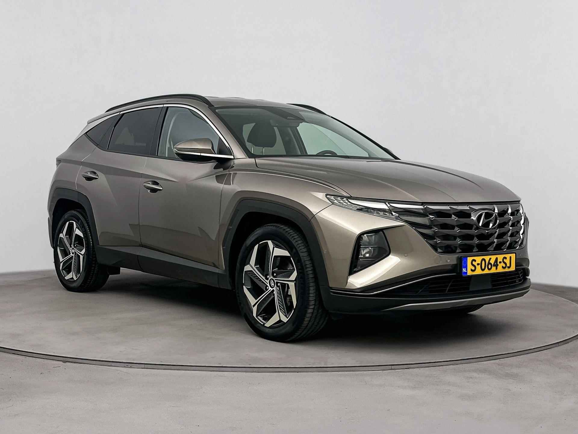 Hyundai Tucson 1.6 T-GDI HEV PREMIUM | NAVI | CLIMA | CRUISE | 360 CAMERA | LEDER | STOEL & STUURVERWARMING | 19'' LM VELGEN | TREKGEWICHT 1650 KG! | FABRIEKSGARANTIE GELDIG T/M 2-2029! | - 7/32