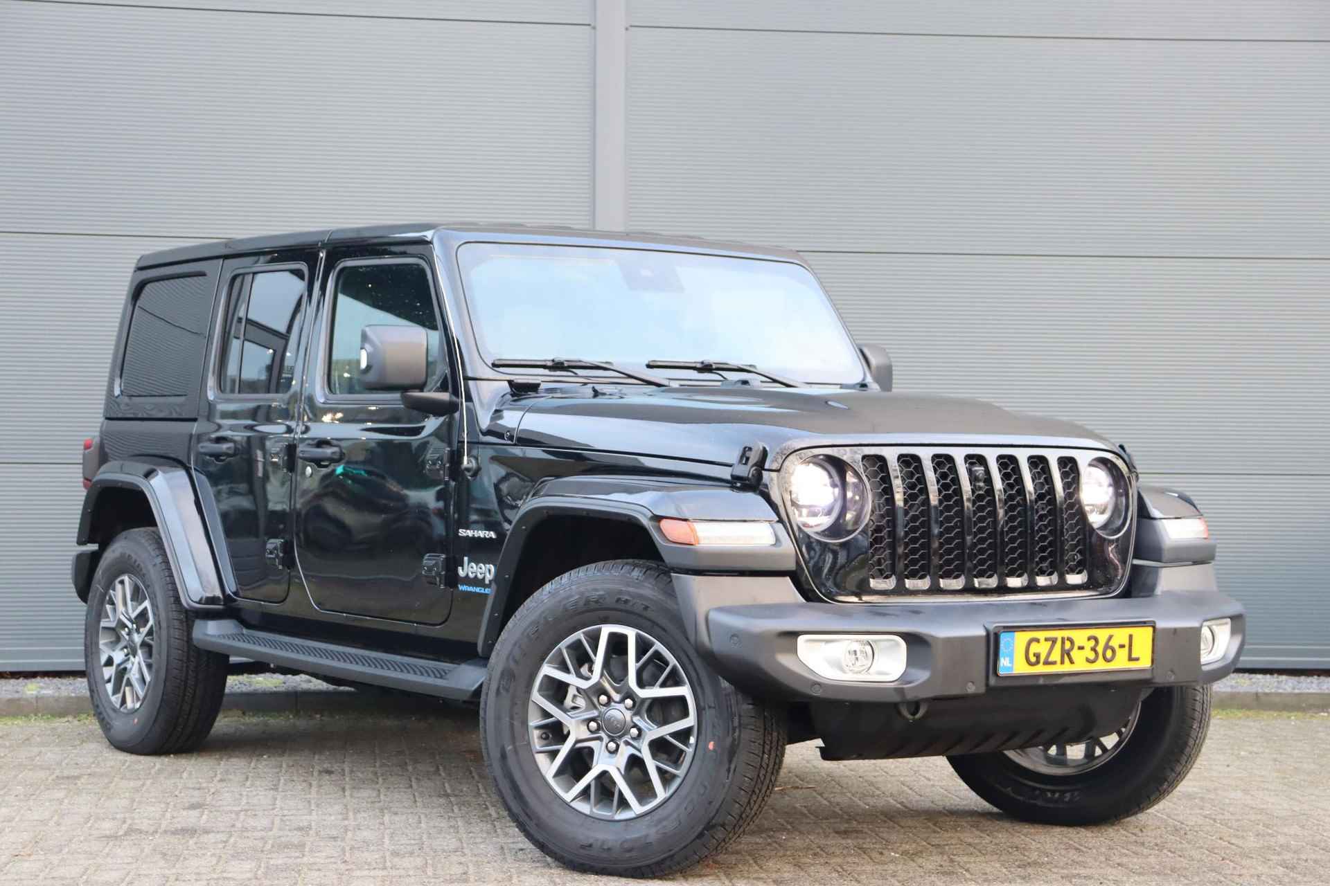 Jeep Wrangler Unlimited 4xe 380 Sahara / Carplay / Winterpakket / Camera / - 3/37