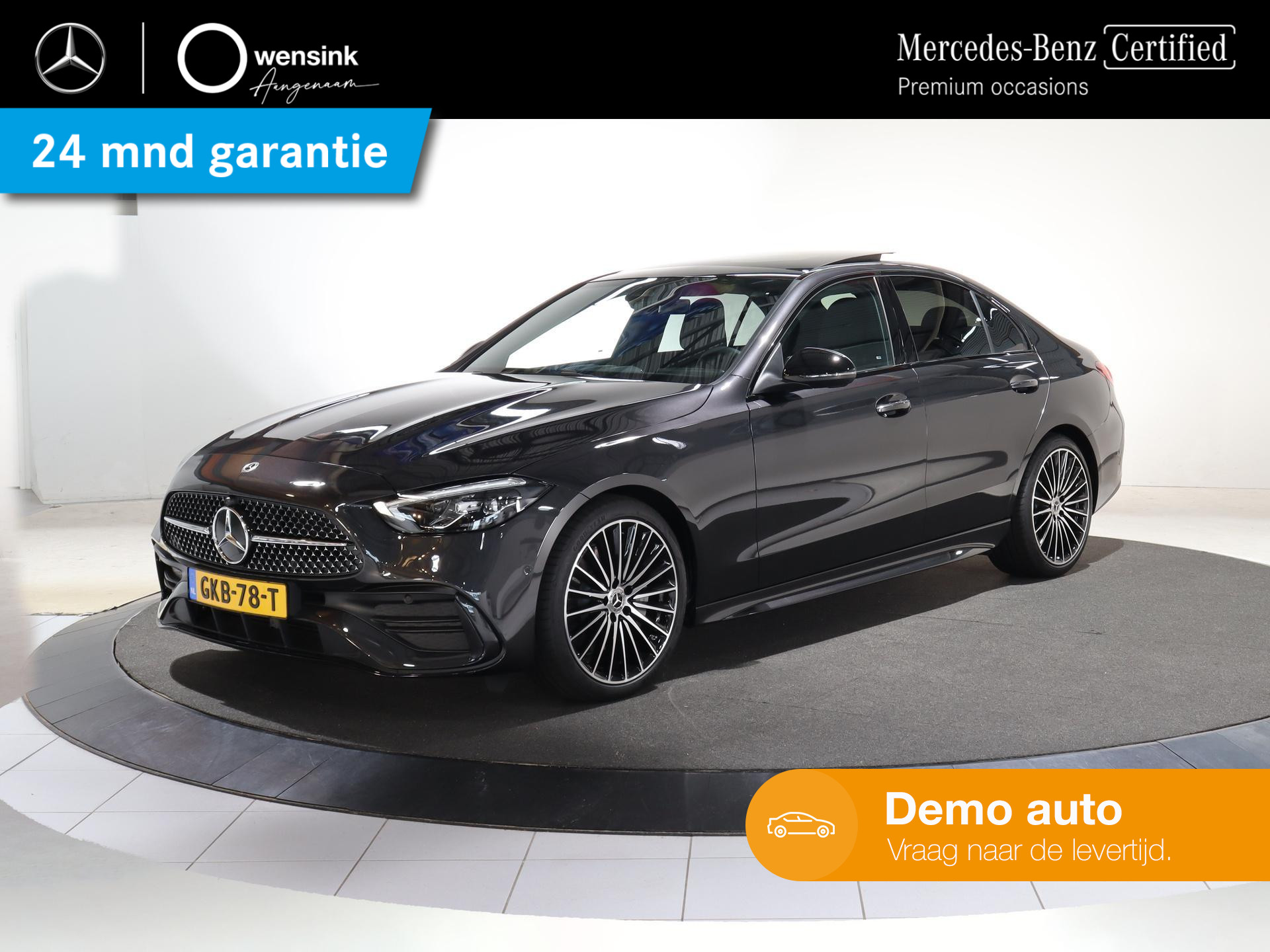 Mercedes-Benz C-klasse 180 AMG Line 19 inch multispaaks | Memory seats | Panoramadak | Led verlichting | Night |