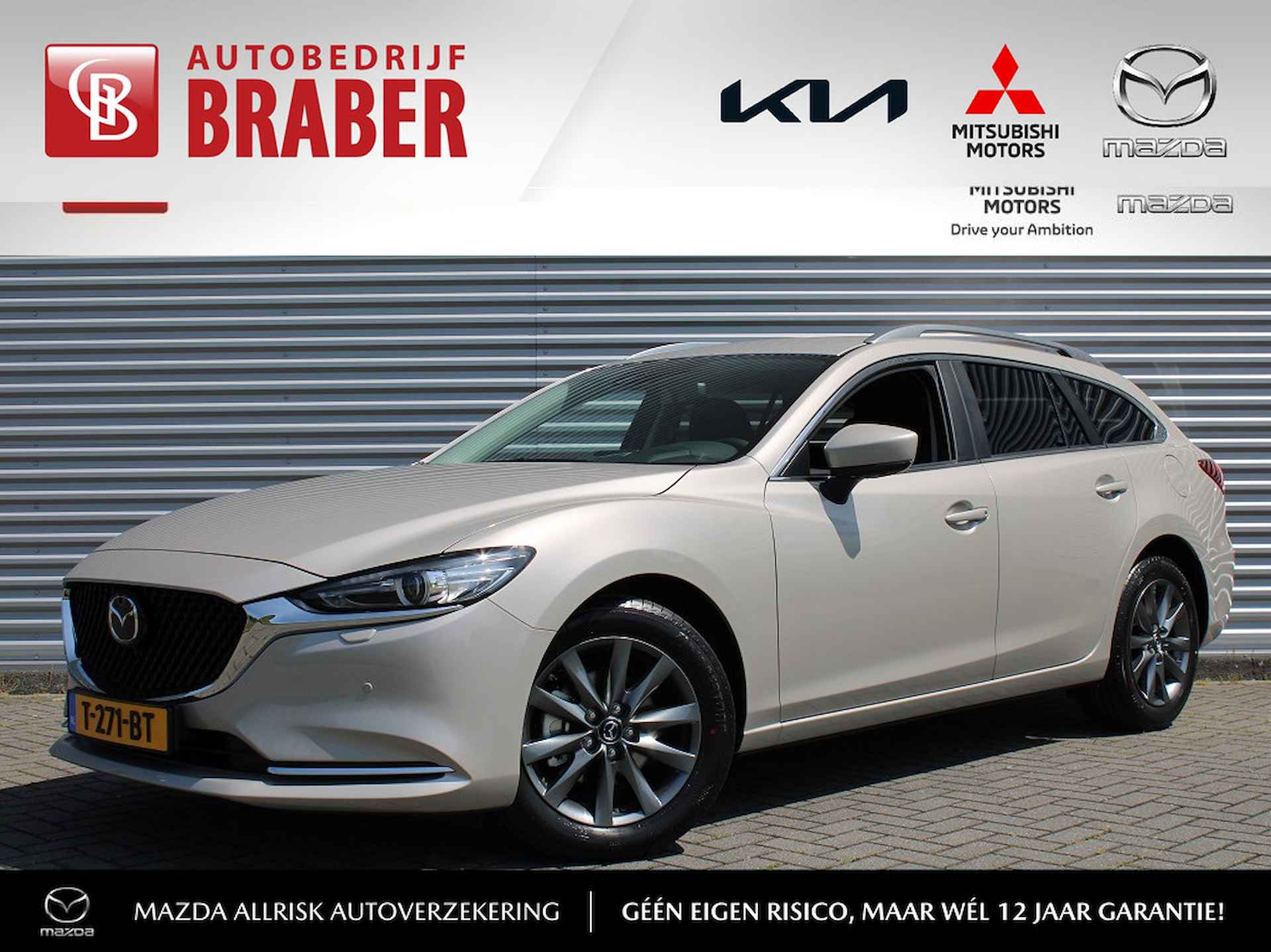 Mazda 6 Sportbreak 2.0 SkyActiv-G 6AT 165PK Centre-Line | BTW Auto | Navi | 17" LM | Airco | Cruise | Head-up display | Automaat | - 1/30