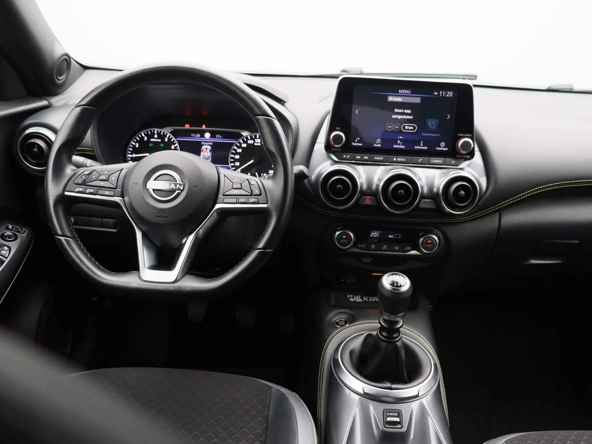Nissan Juke 1.0 DIG-T Kiiro | 19" LMV | Camera | PDC Voor + Achter | Apple Carplay & Android Auto | Keyless | LED-Verlichting | Half-Lederen Bekleding | Climate Control - 7/38