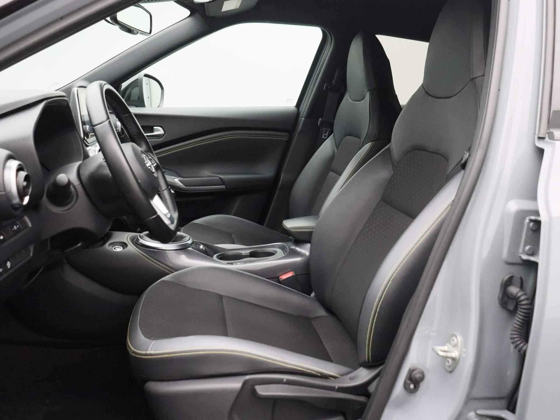 Nissan Juke 1.0 DIG-T Kiiro | 19" LMV | Camera | PDC Voor + Achter | Apple Carplay & Android Auto | Keyless | LED-Verlichting | Half-Lederen Bekleding | Climate Control - 12/38