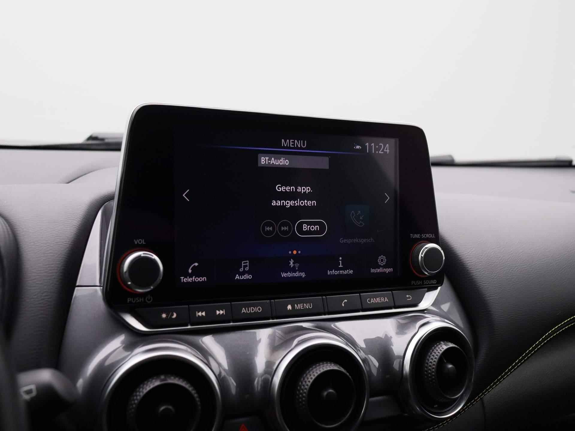 Nissan Juke 1.0 DIG-T Kiiro | 19" LMV | Camera | PDC Voor + Achter | Apple Carplay & Android Auto | Keyless | LED-Verlichting | Half-Lederen Bekleding | Climate Control - 17/38