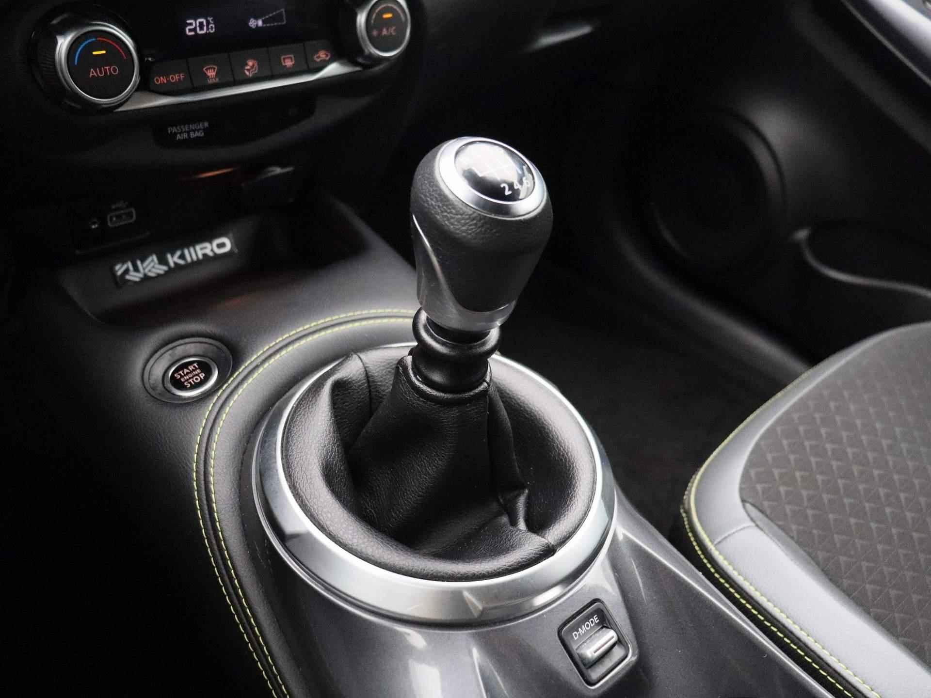 Nissan Juke 1.0 DIG-T Kiiro | 19" LMV | Camera | PDC Voor + Achter | Apple Carplay & Android Auto | Keyless | LED-Verlichting | Half-Lederen Bekleding | Climate Control - 20/38