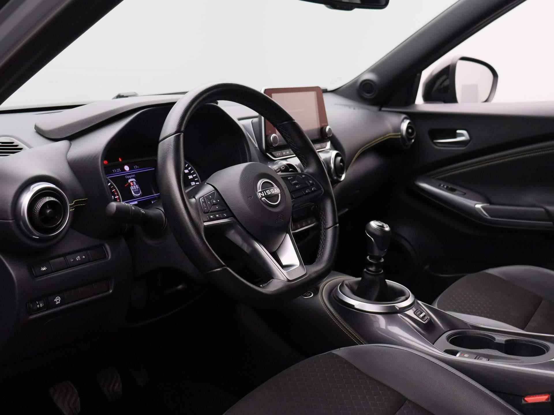 Nissan Juke 1.0 DIG-T Kiiro | 19" LMV | Camera | PDC Voor + Achter | Apple Carplay & Android Auto | Keyless | LED-Verlichting | Half-Lederen Bekleding | Climate Control - 30/38