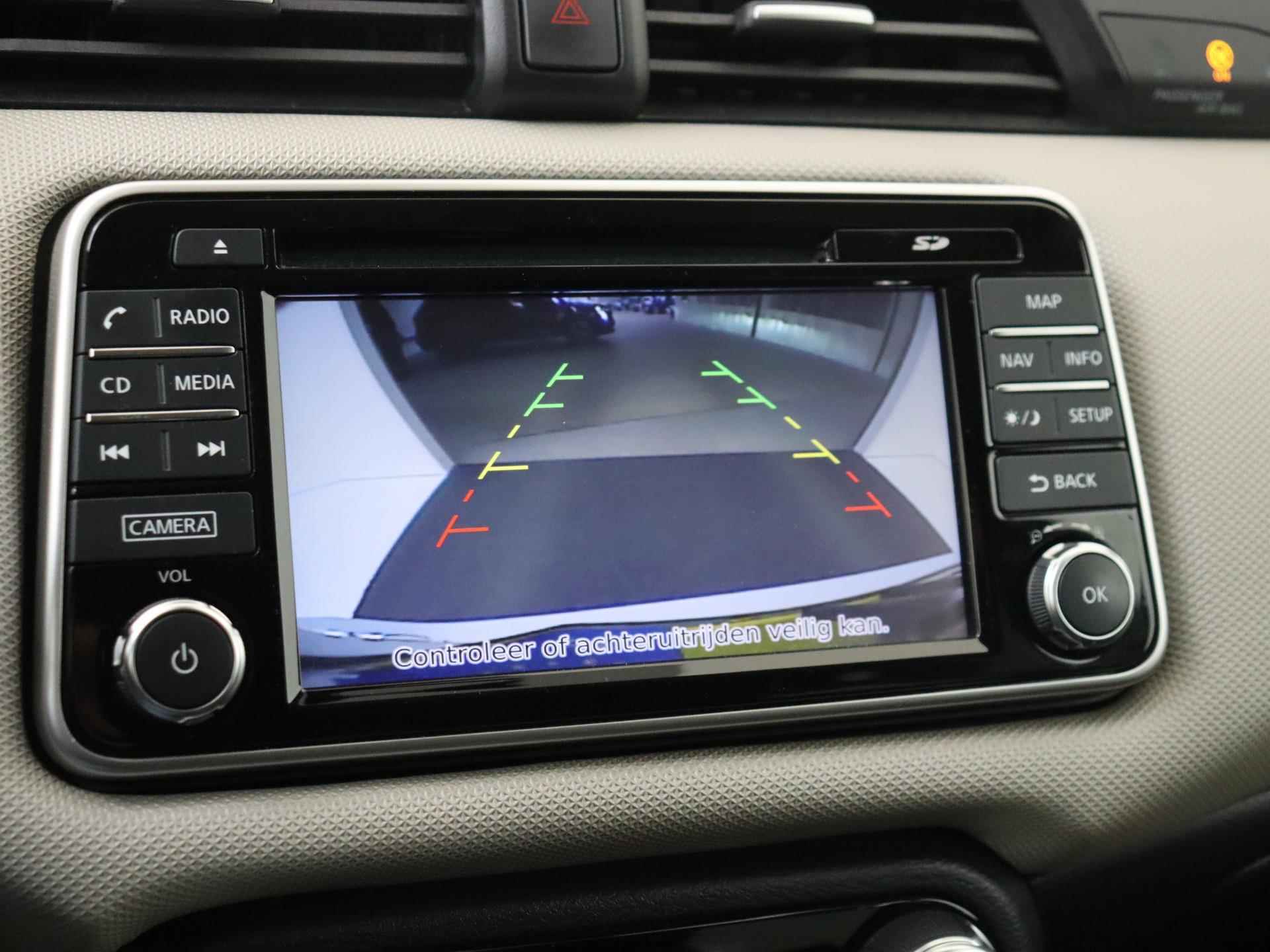 Nissan Micra 0.9 - 90PK IG-T N-Line Sport | Navigatie | Camera | Cruise Control | Climate Control  | Parkeersensoren | Licht & Regen Sensor | LED Dagrijverlichting | Bluetooth Audio/Telefoon | Electrische Ramen | Centrale Deurvergrendeling | 17 inch Velgen | - 12/24