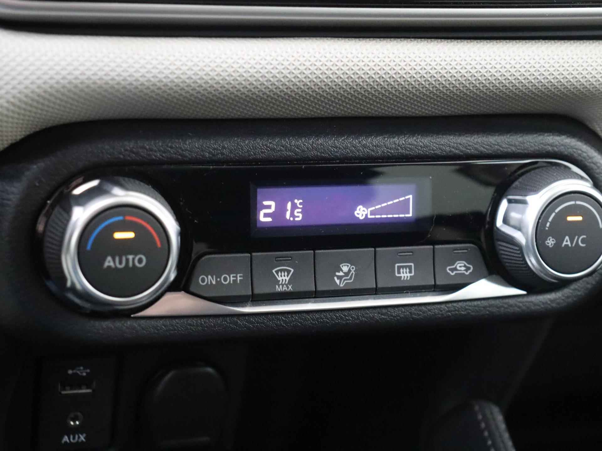 Nissan Micra 0.9 - 90PK IG-T N-Line Sport | Navigatie | Camera | Cruise Control | Climate Control  | Parkeersensoren | Licht & Regen Sensor | LED Dagrijverlichting | Bluetooth Audio/Telefoon | Electrische Ramen | Centrale Deurvergrendeling | 17 inch Velgen | - 17/24
