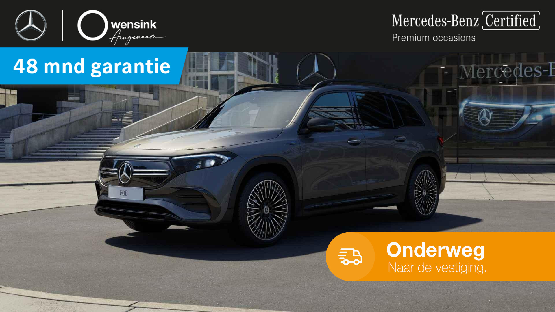 Mercedes-Benz EQB 250 AMG Line 67 kWh | Panoramdak | 20" lichtmetalenvelgen | Keyless | Stoelverwarming | Actief dempingsonderstel |