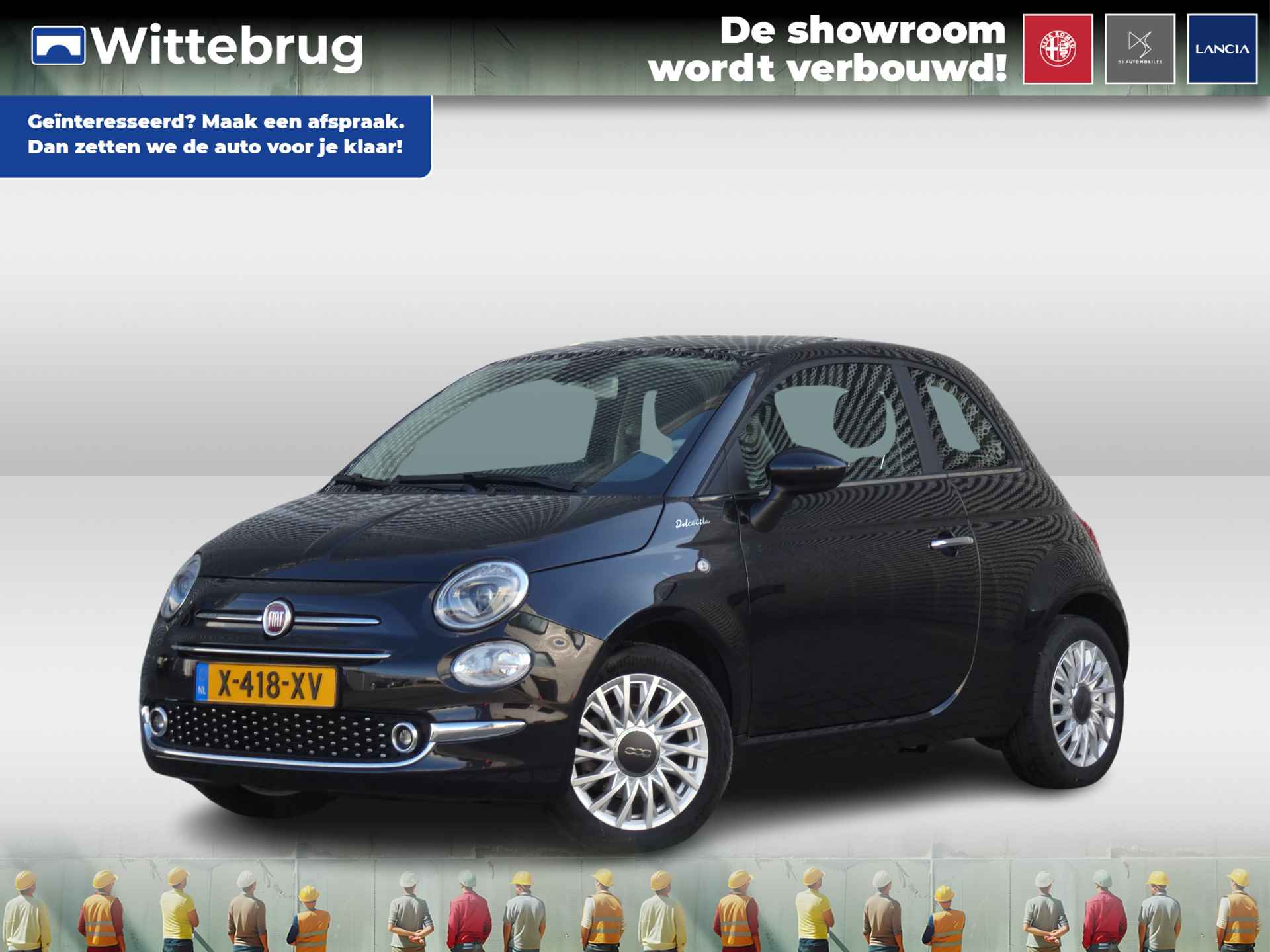 Fiat 500 1.0 Hybrid Dolcevita Navigatie | Parkeerhulp | Cruise Control - 1/28