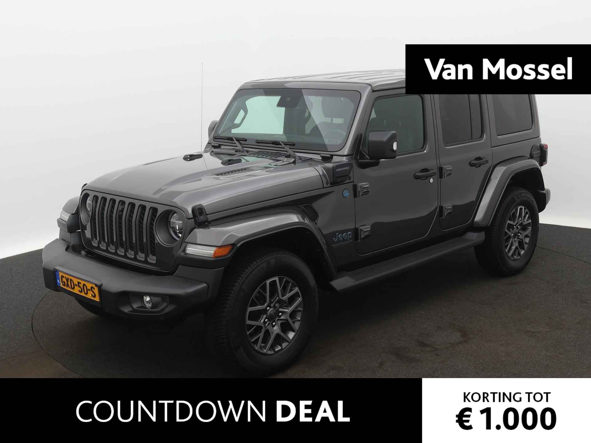 Jeep Wrangler Unlimited 4xe 380 Sahara | Lederen Bekleding | Stoel + Stuurverwarming | Off Road Camera | Navigatie | Apple Carplay | Alpine Premium Audio | - 1/15