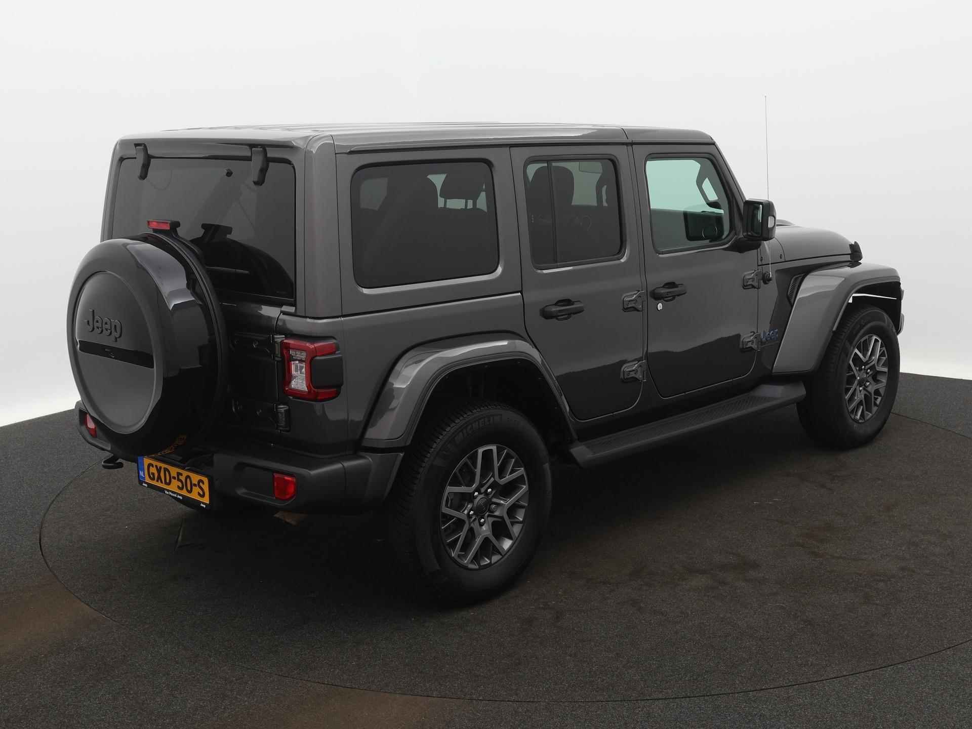 Jeep Wrangler Unlimited 4xe 380 Sahara | Lederen Bekleding | Stoel + Stuurverwarming | Off Road Camera | Navigatie | Apple Carplay | Alpine Premium Audio | - 15/15