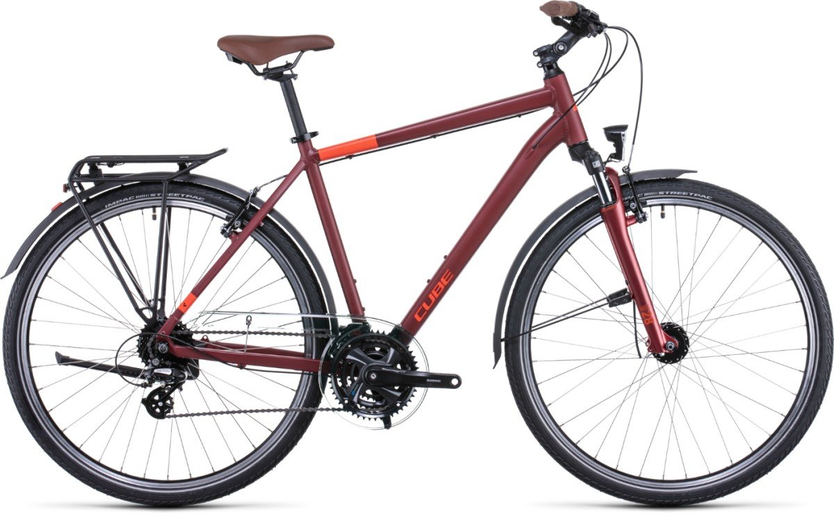 CUBE TOURING DARKRED/RED Heren Darkred/red 54cm M