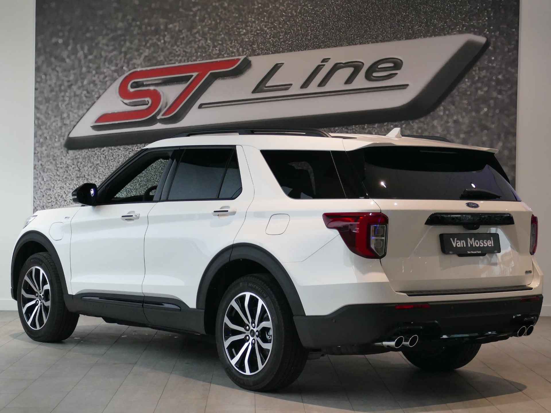 Ford Explorer 3.0 V6 EcoBoost PHEV ST-Line | €10.000,00 KORTING!! | DIRECT UIT VOORRAAD | TREKHAAK | STAR WHITE | - 3/75