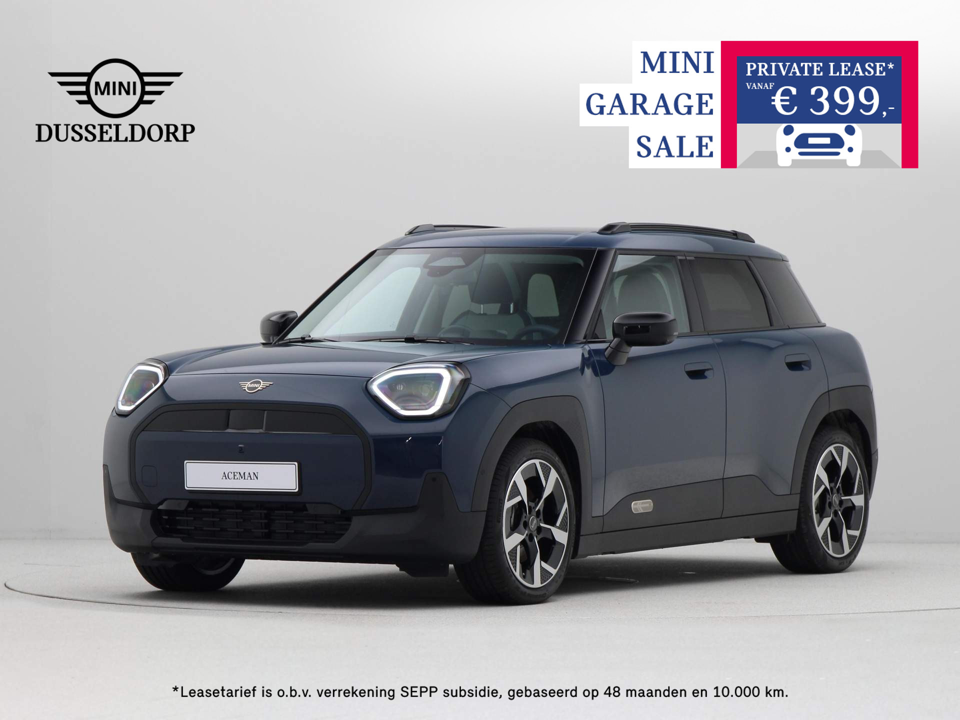 MINI Aceman E Classic Pakket L PRIVATE LEASE EUR 418,- (48 mnd/10.000 km incl. SEPP subsidie)