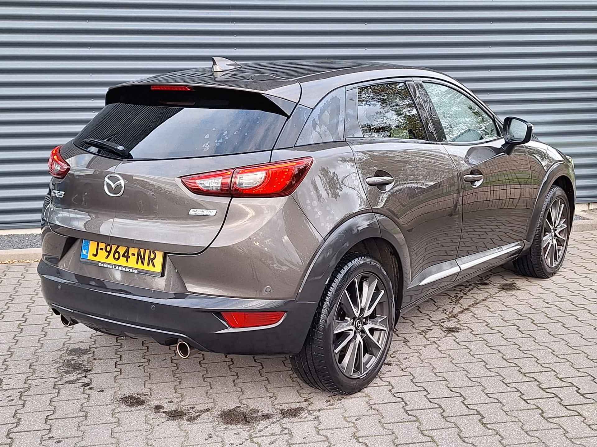 Mazda CX-3 2.0 SkyActiv-G 120 SkyLease GT Camera | Head Up Display | Navi | Stoelverwarming | Cruise Control | Lane Assist | Leder | - 4/14