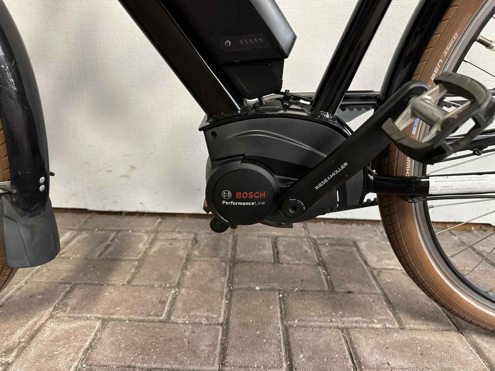 Riese & Müller Cruiser Silent Bosch PowerPack 500 Pe 2022 2503KM Heren Zwart 57cm 2022 - 3/9