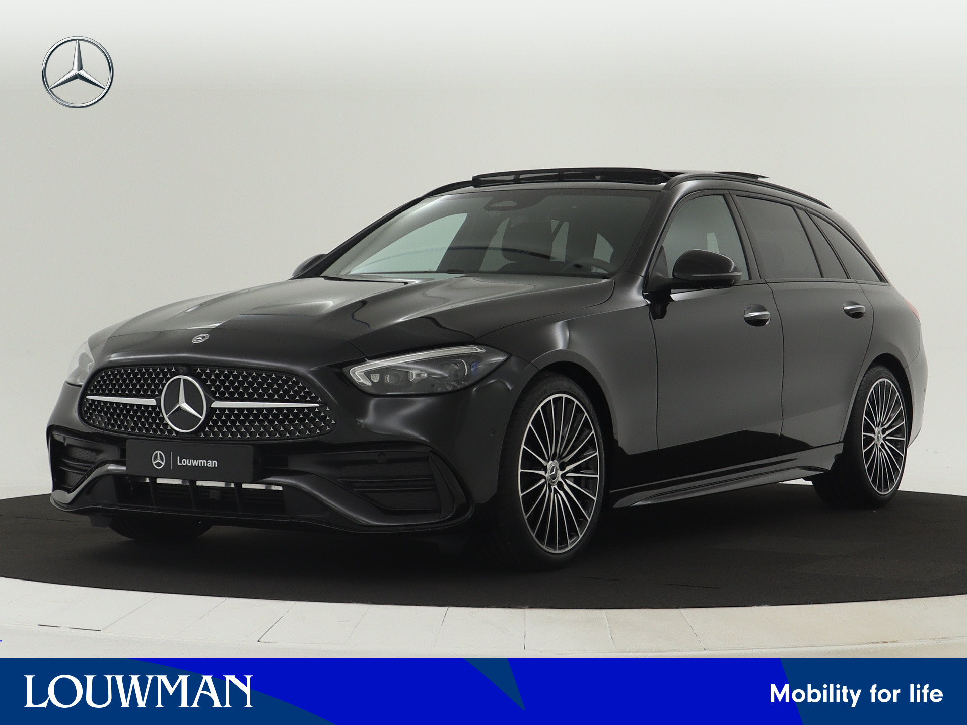 Mercedes-Benz C-Klasse Estate 180 Star Edition AMG Line Plus | Trekhaak | Nightpakket | Parkeerpakket met 360°-camera | KEYLESS GO-comfortpakket | Memorypakket | Burmester® 3D surround sound system | EASY PACK achterklep |