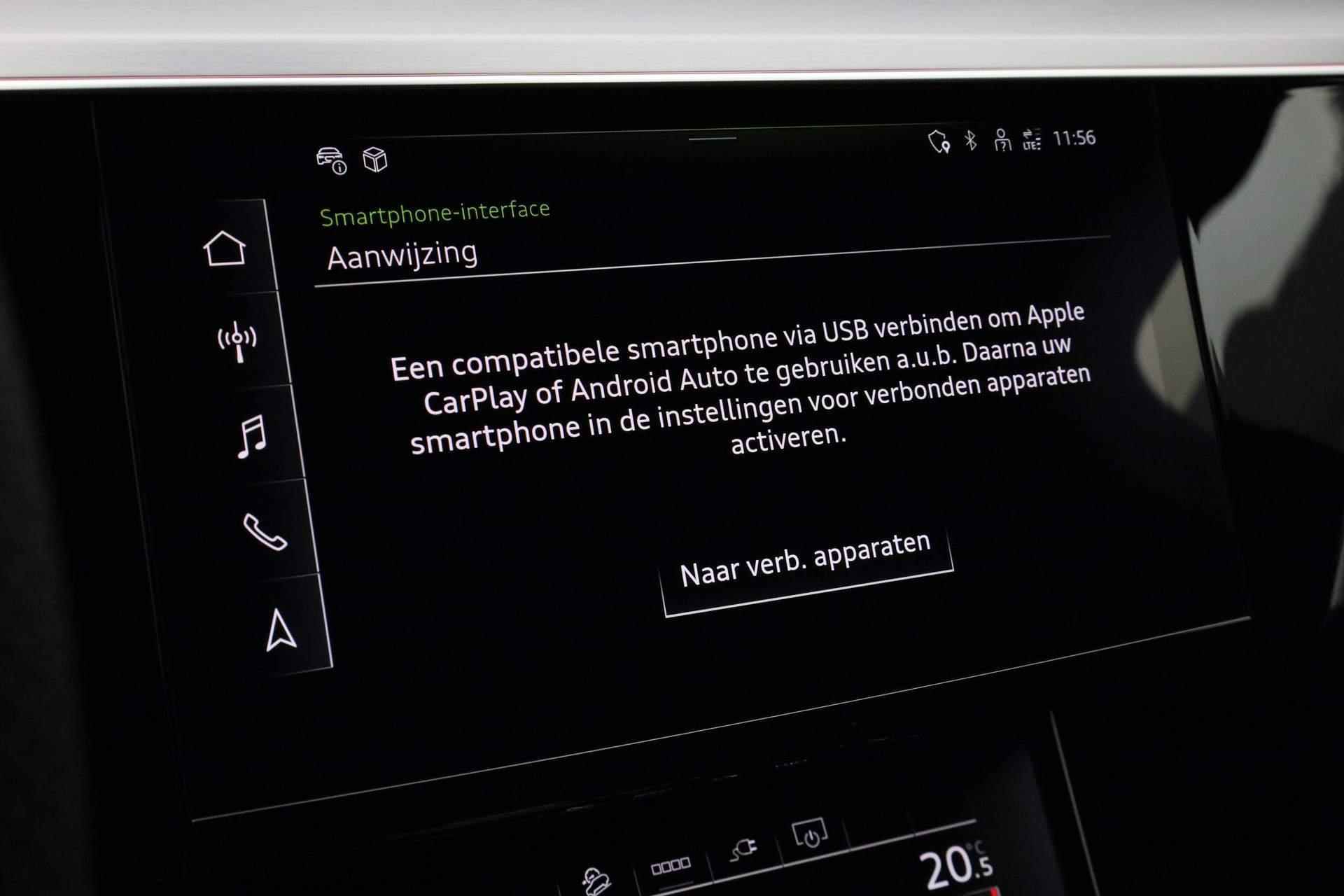 Audi e-tron 50 quattro S edition 71 kWh 313PK | Pano | Trekhaak | B&O | Valcona leer | Zwart optiek | Camera | 21 inch | Keyless - 37/49